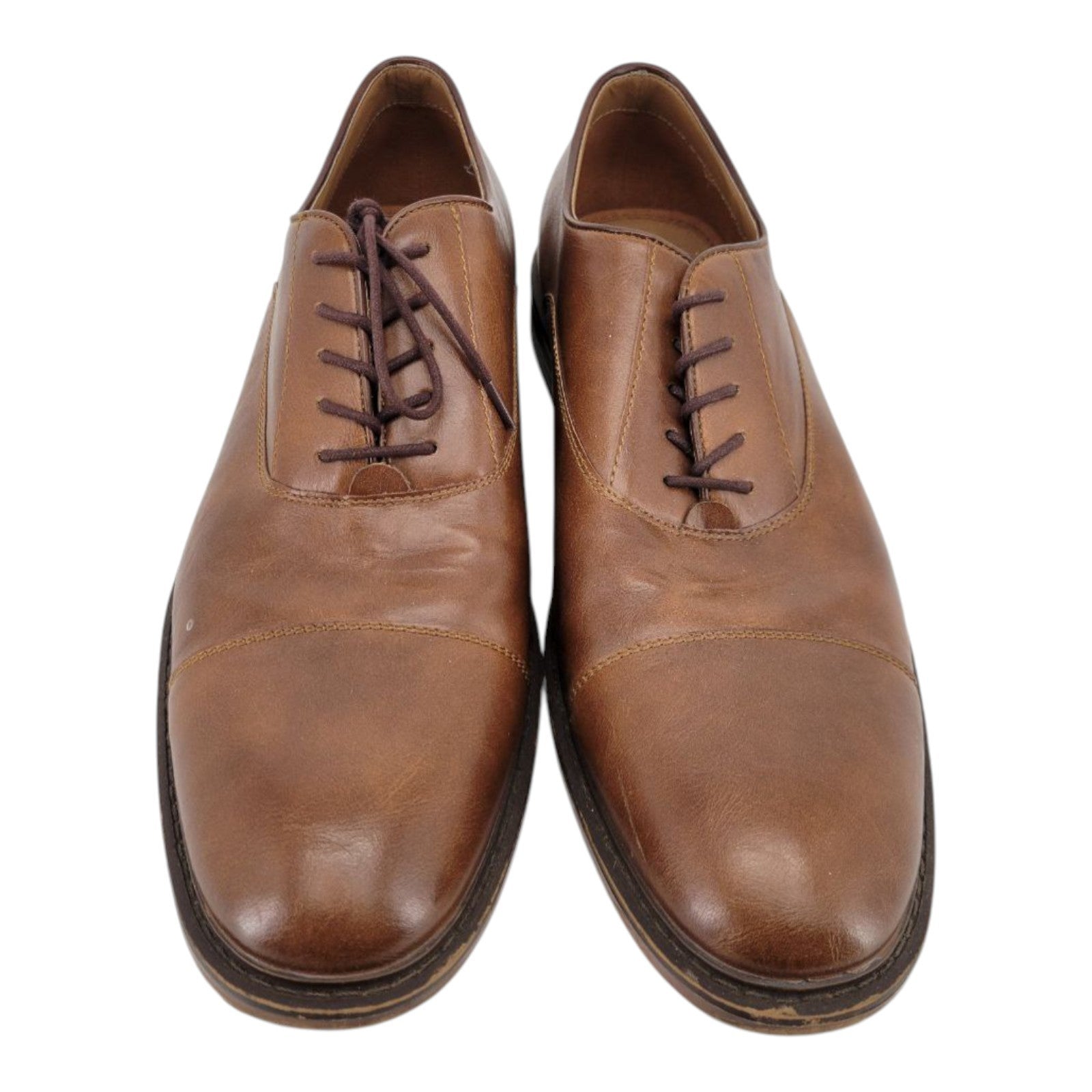 Goodfellow & Co Men's Cap Toe Oxford Dress Shoes Brown Size 12