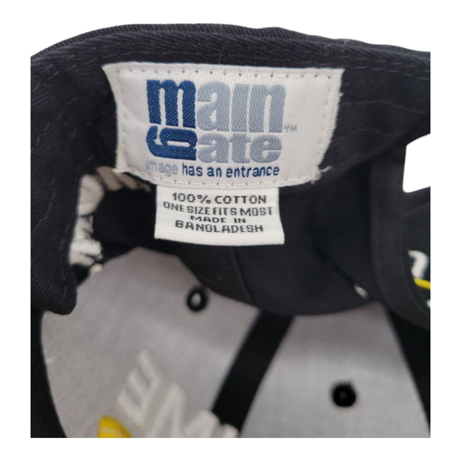 MainGate NHRA Grime Boss Drag Racing Black Yellow Adjustable Hat One Size