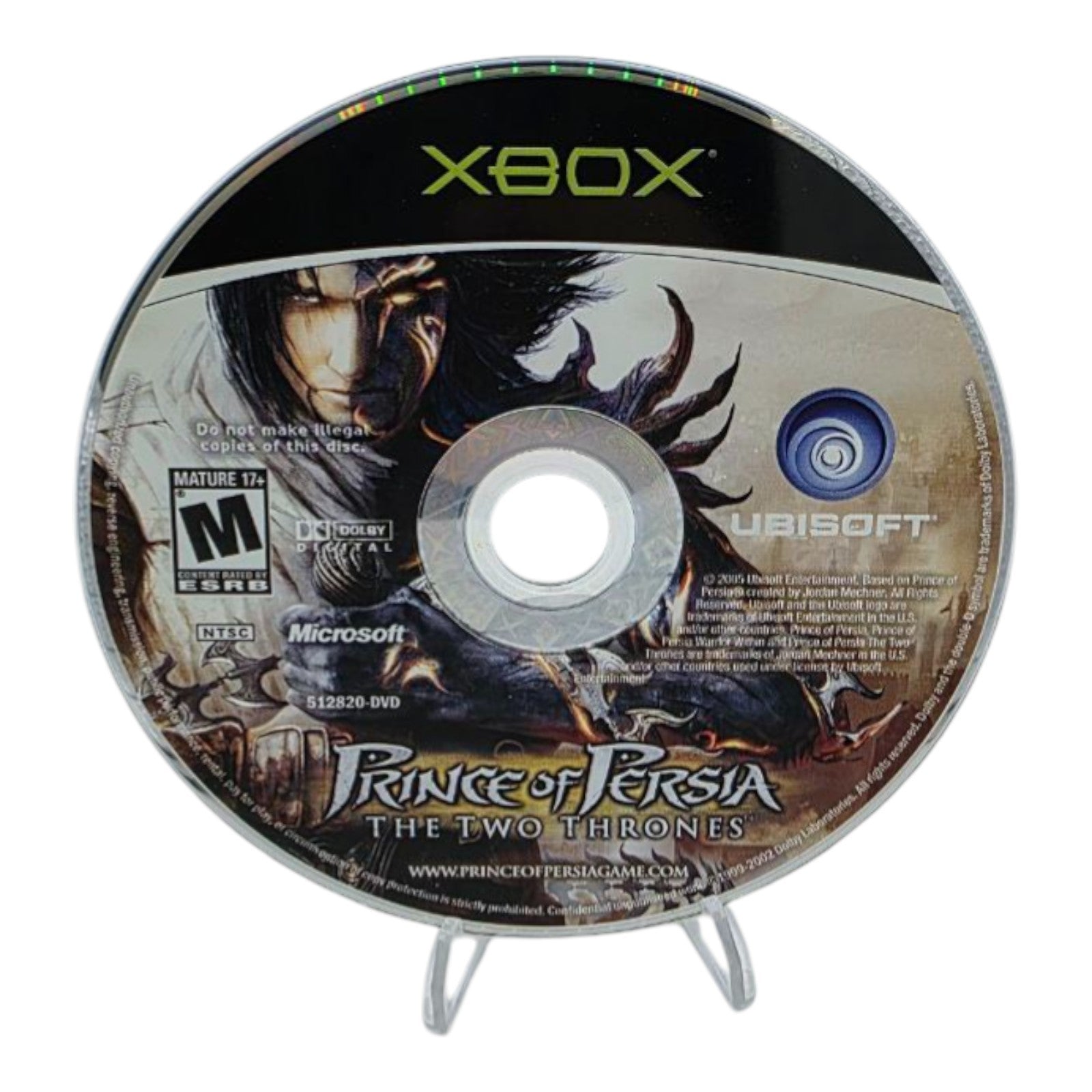 Prince of Persia The Two Thrones Xbox Original Complete Ubisoft 2005
