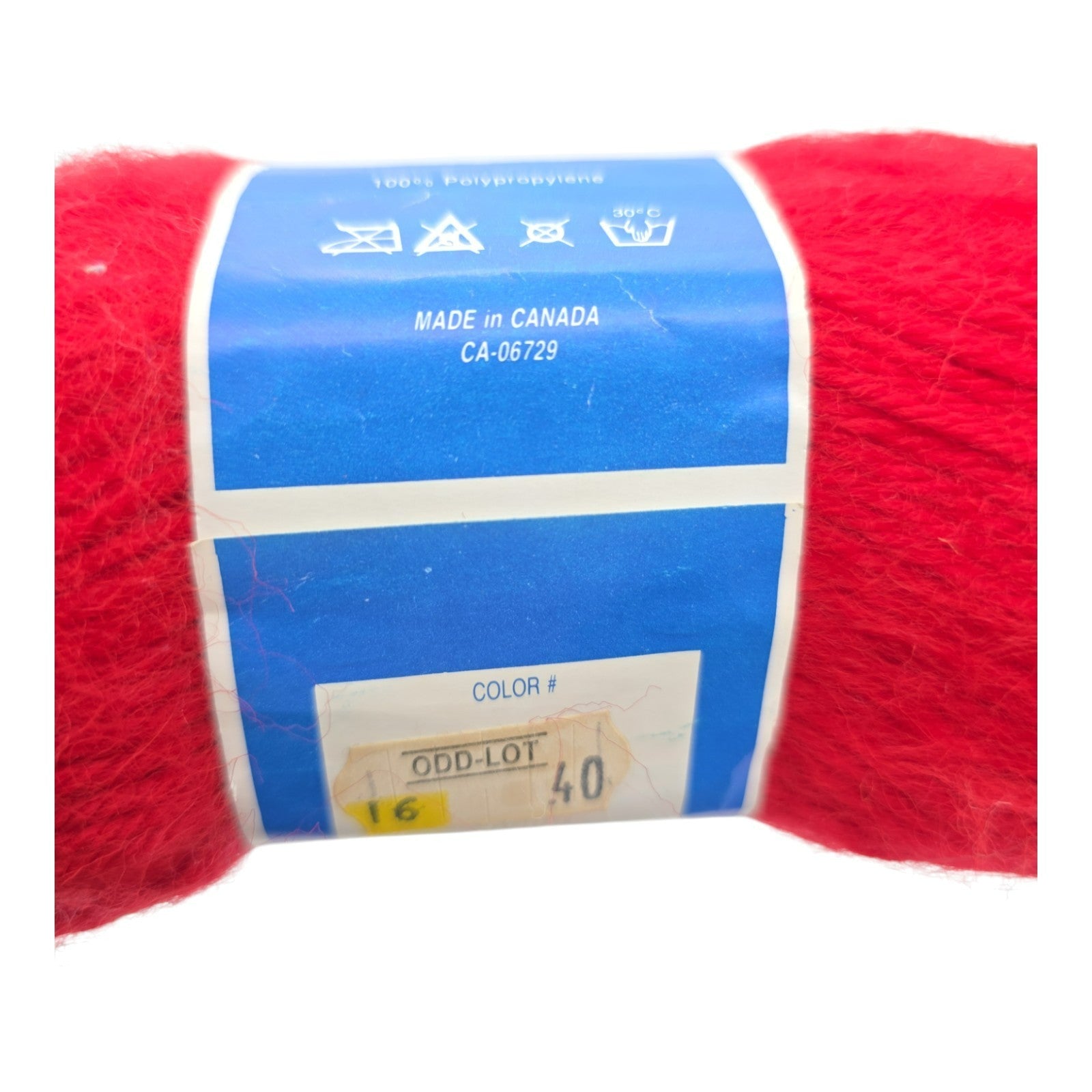 Vintage 1980s TG&Y Promotion Knitting Yarn Bright Red