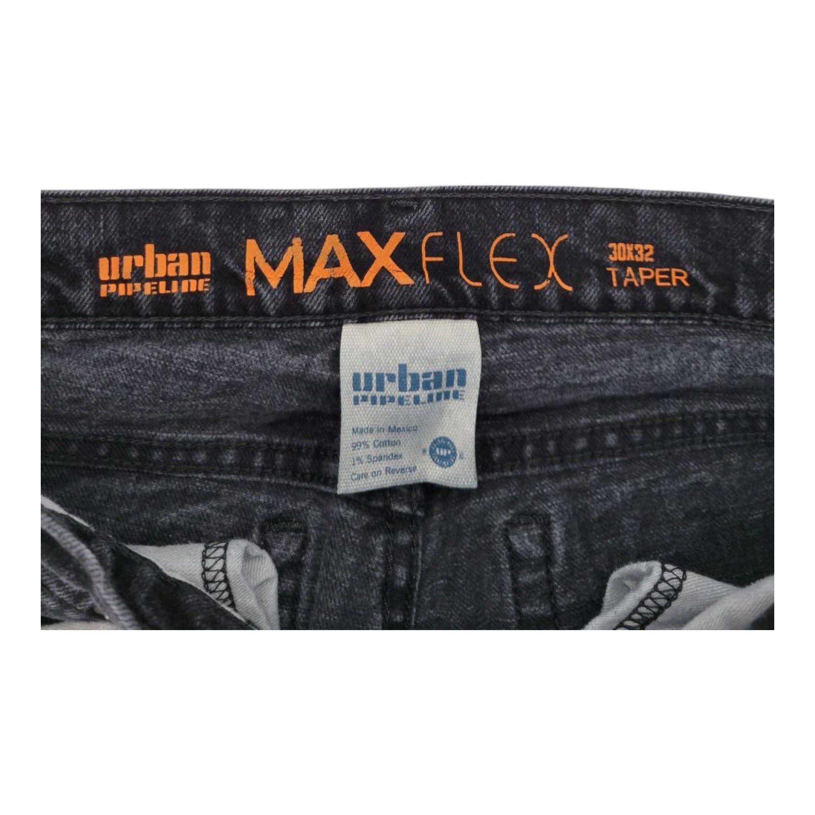 Urban Pipeline Max Flex Taper Black Jeans Men’s Denim Pants 30x32