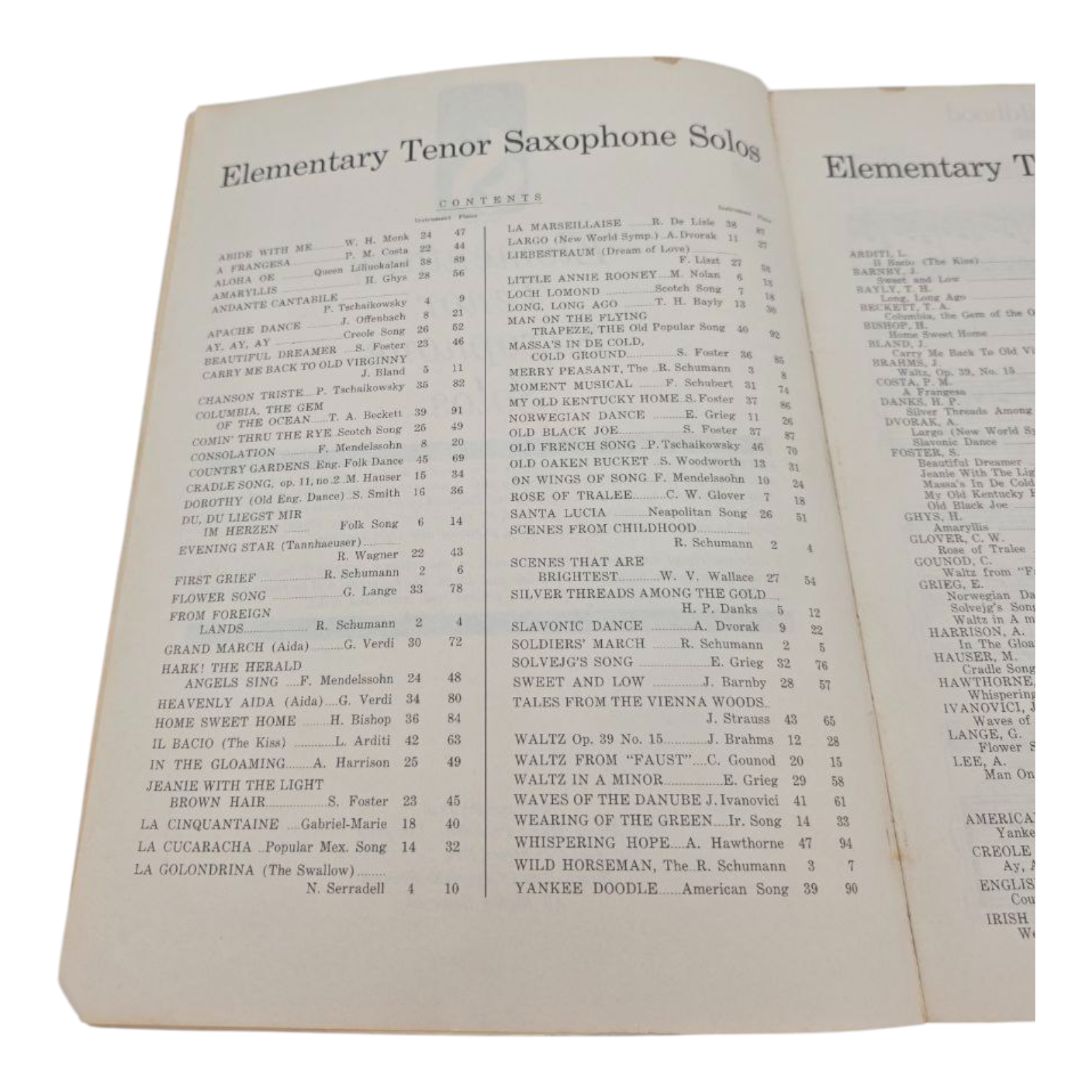 Everybodys Favorite Series No 34 Elementary Tenor Saxophone Solos 1940