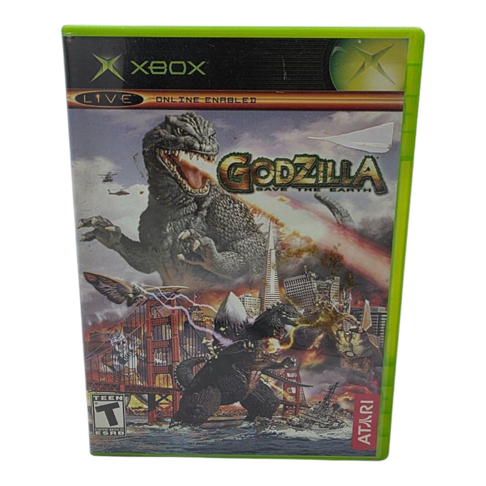 Godzilla Save the Earth Microsoft Xbox 2004 Fighting Video Game Tested no Manual