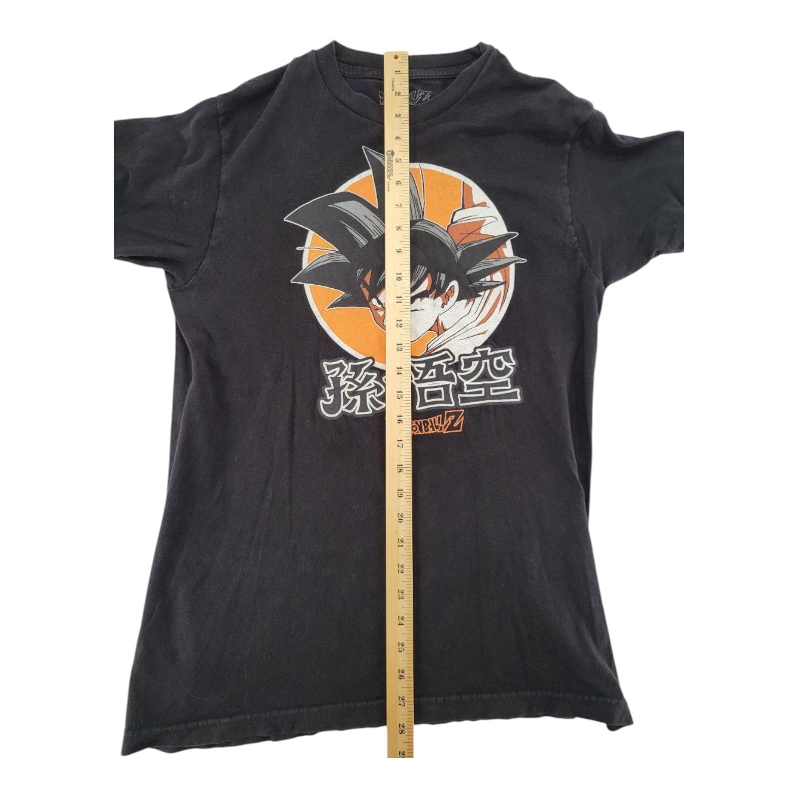 Dragon Ball Z Bird Studio Goku Print Cartoon T Shirt Black Size M 38/40