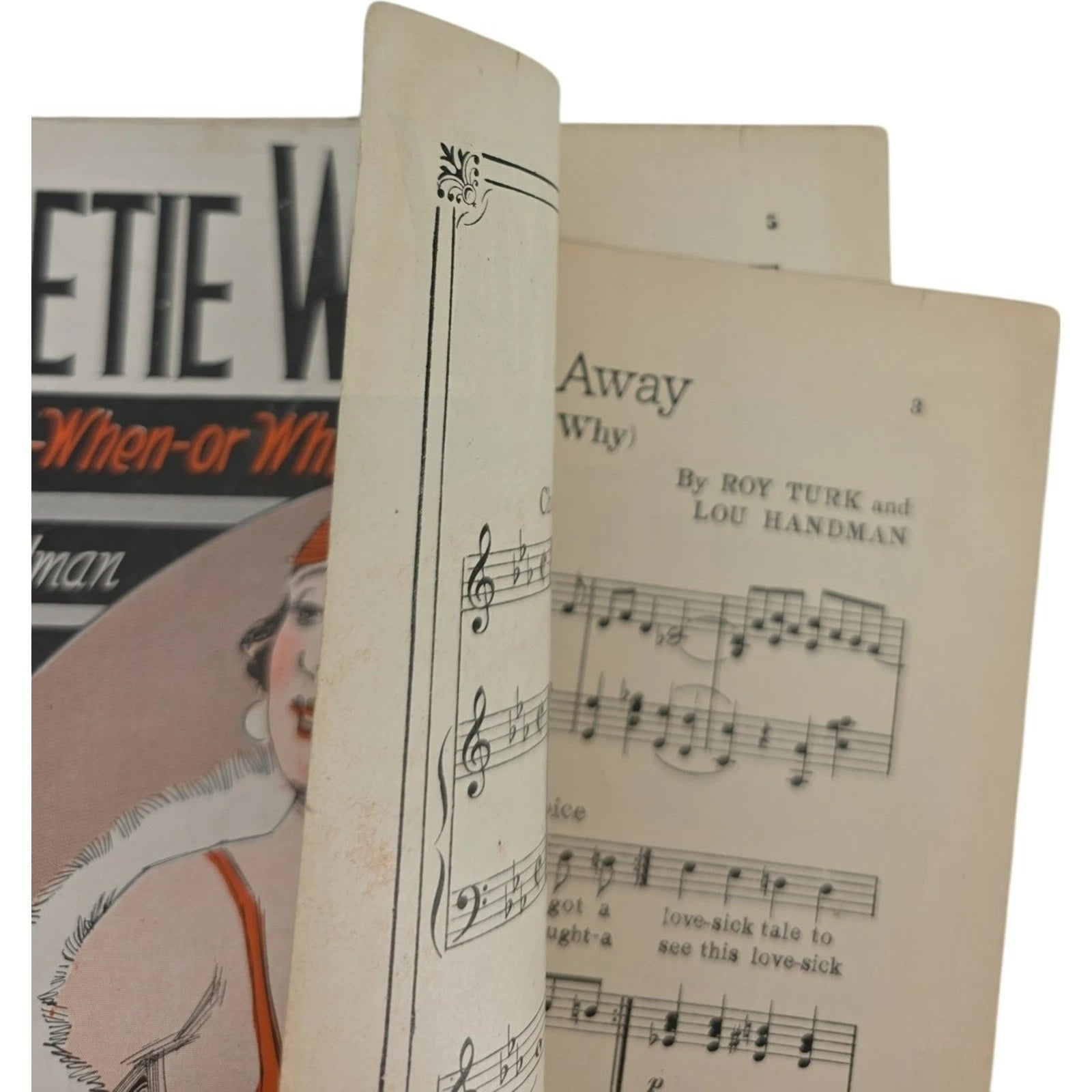 Vintage 1923 Sheet Music My Sweetie Went Away She Didn't Say Where When Or Why
