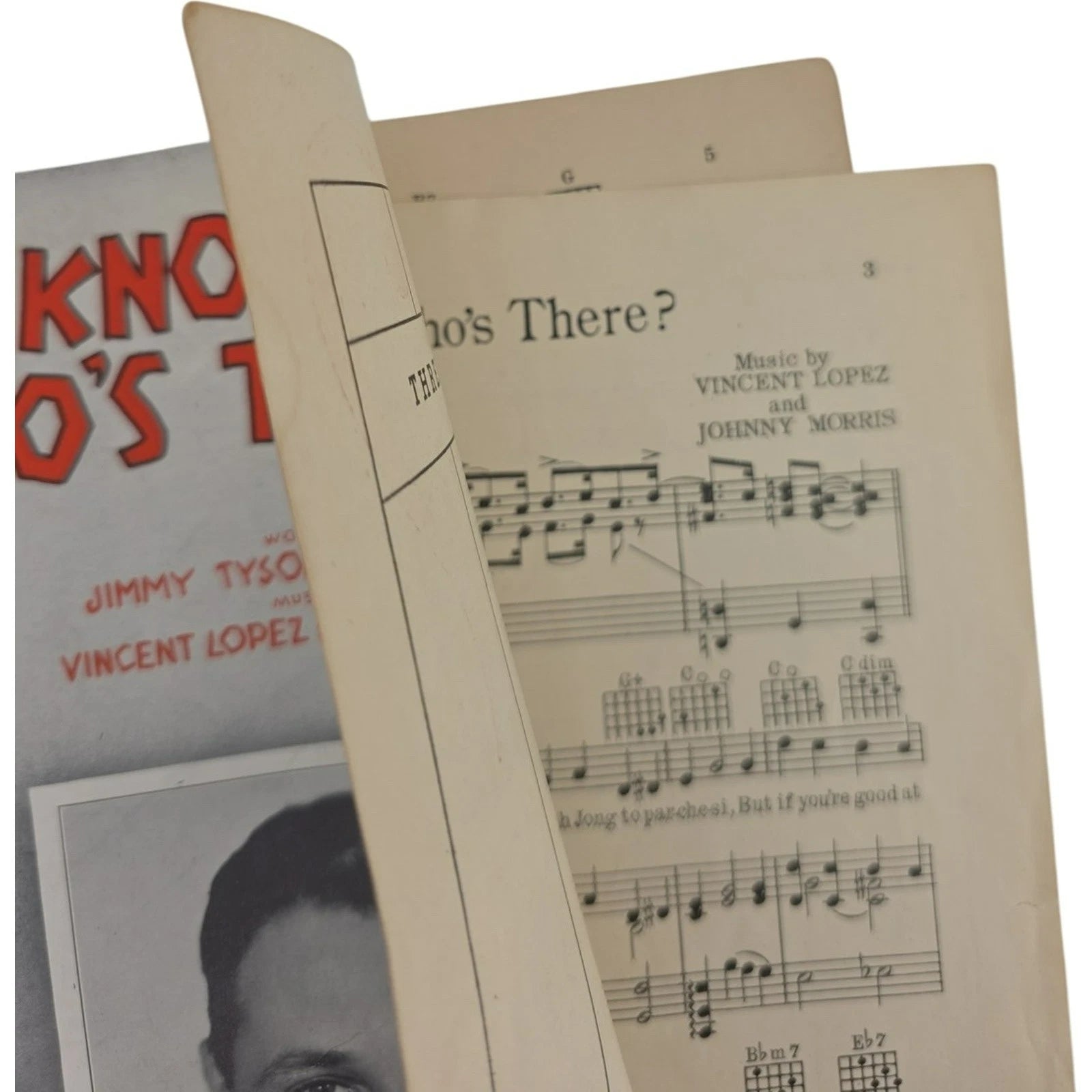 Vintage 1936 Sheet Music Knock Knock Who's There? Featured By Carl Ravazza