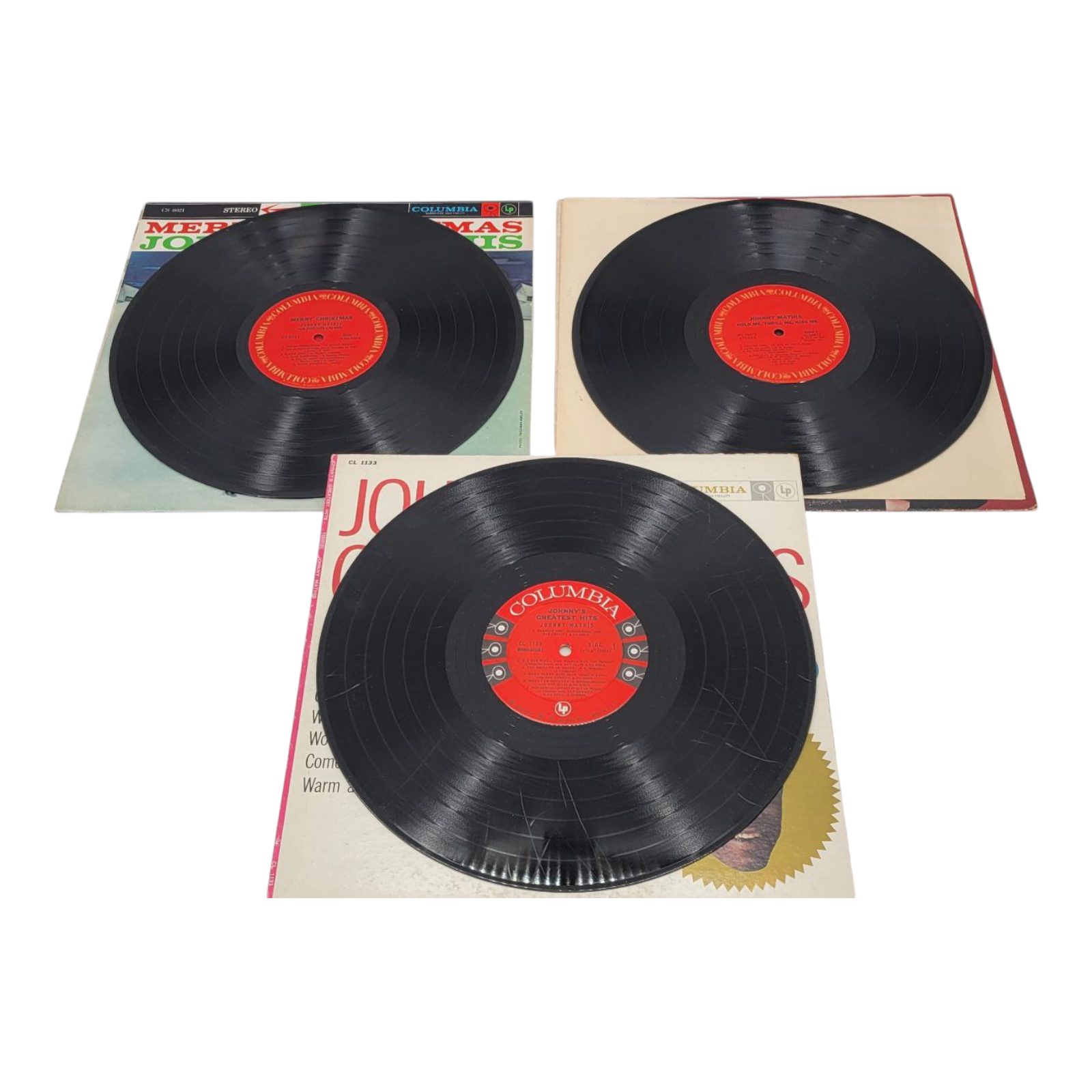 Johnny Mathis Vinyl LP Bundle Merry Christmas Johnnys Greatest Hits and More