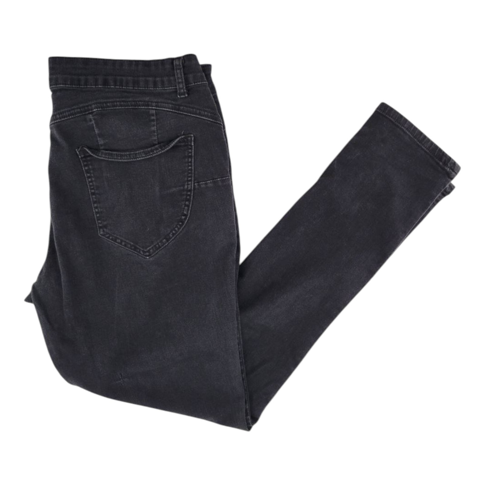 DAZL Womens Black Mid Rise Skinny Stretch Denim Jeans Size 16