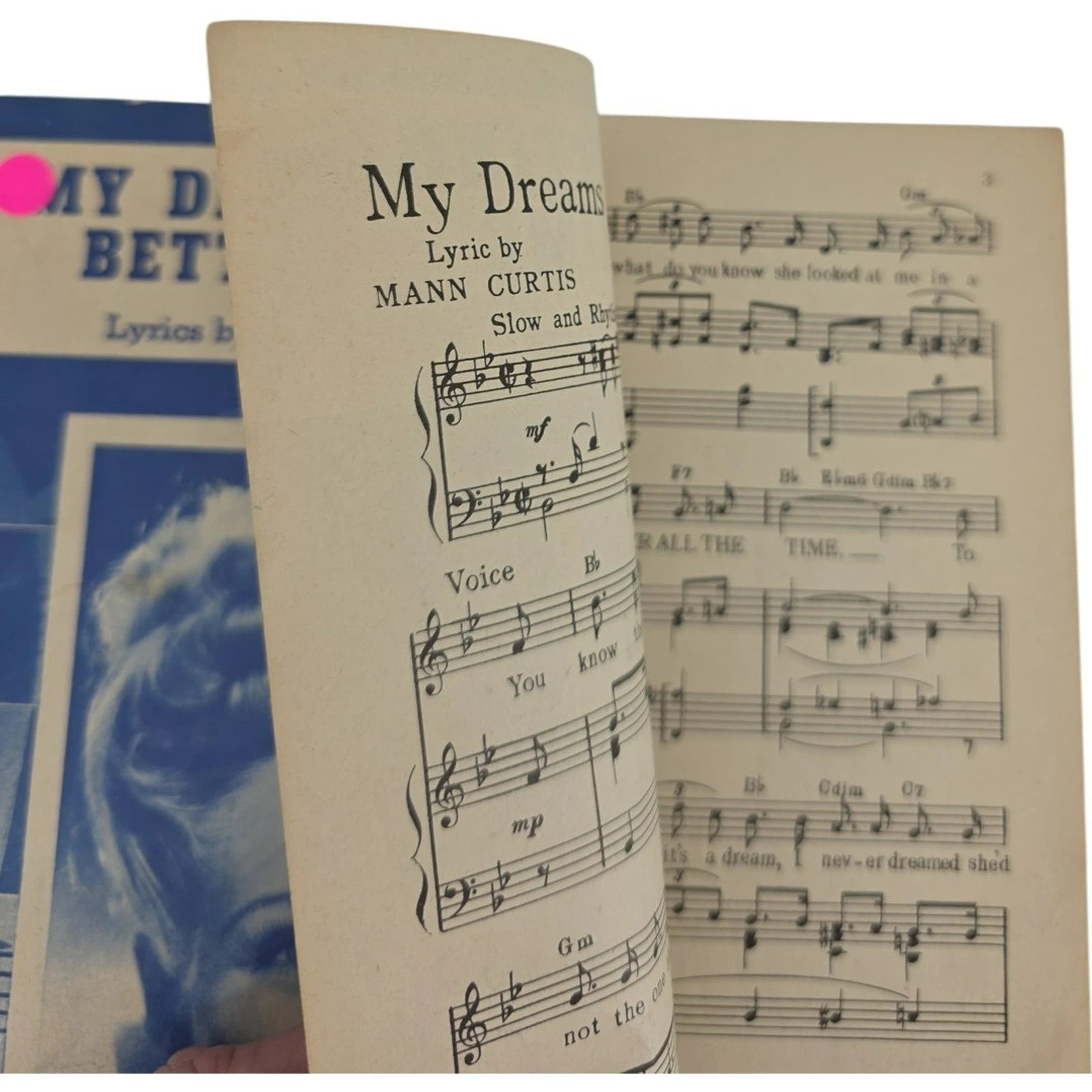 Vintage 1944 Sheet Music My Dreams are Getting Better all the Time Marion Hutton