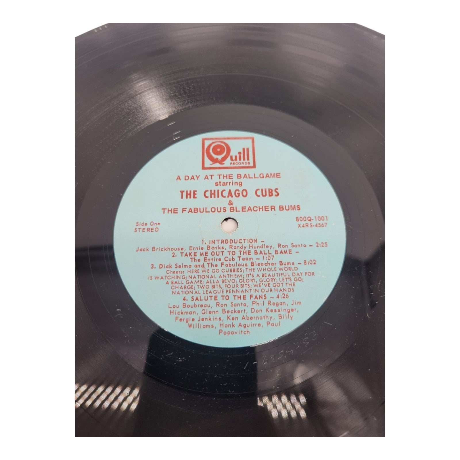 Cub Power LP 1969 Chicago Cubs Quill Records Q-800-1001 Bleacher Bums Eight
