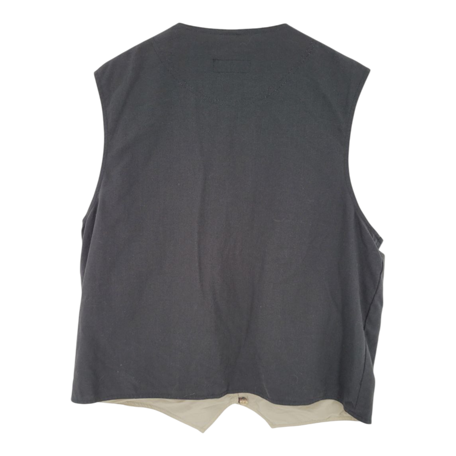 RailRiders Mens Black Button Vest Zipper Pockets