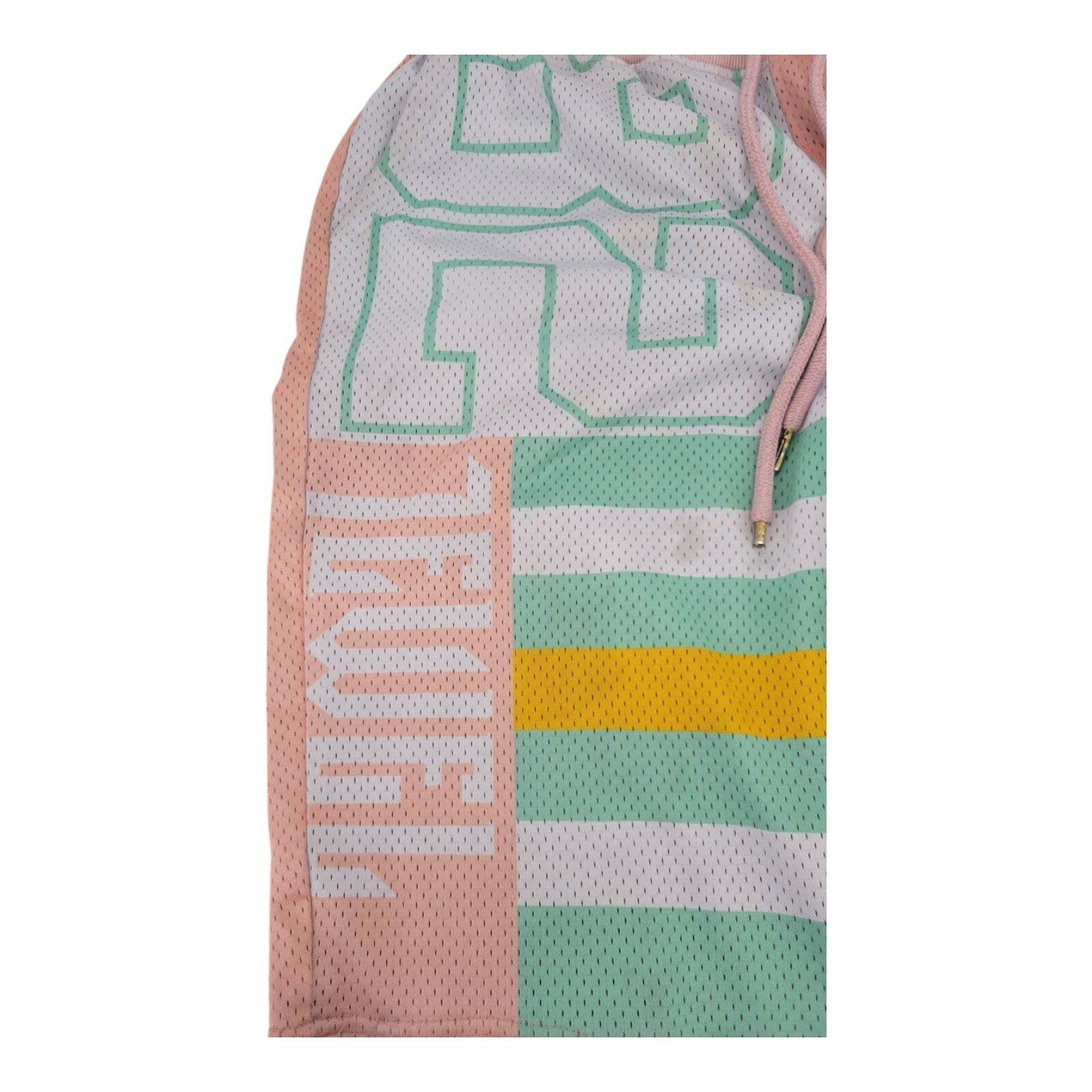 Jewel House Mesh Shorts Multicolor Drawstring Athletic Streetwear Size XL