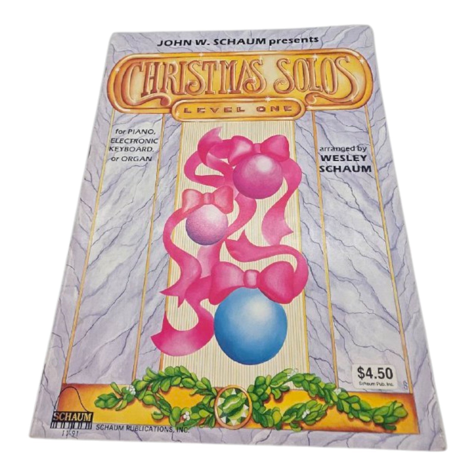 John W Schaum Presents Christmas Solos Level One Sheet Music 1988