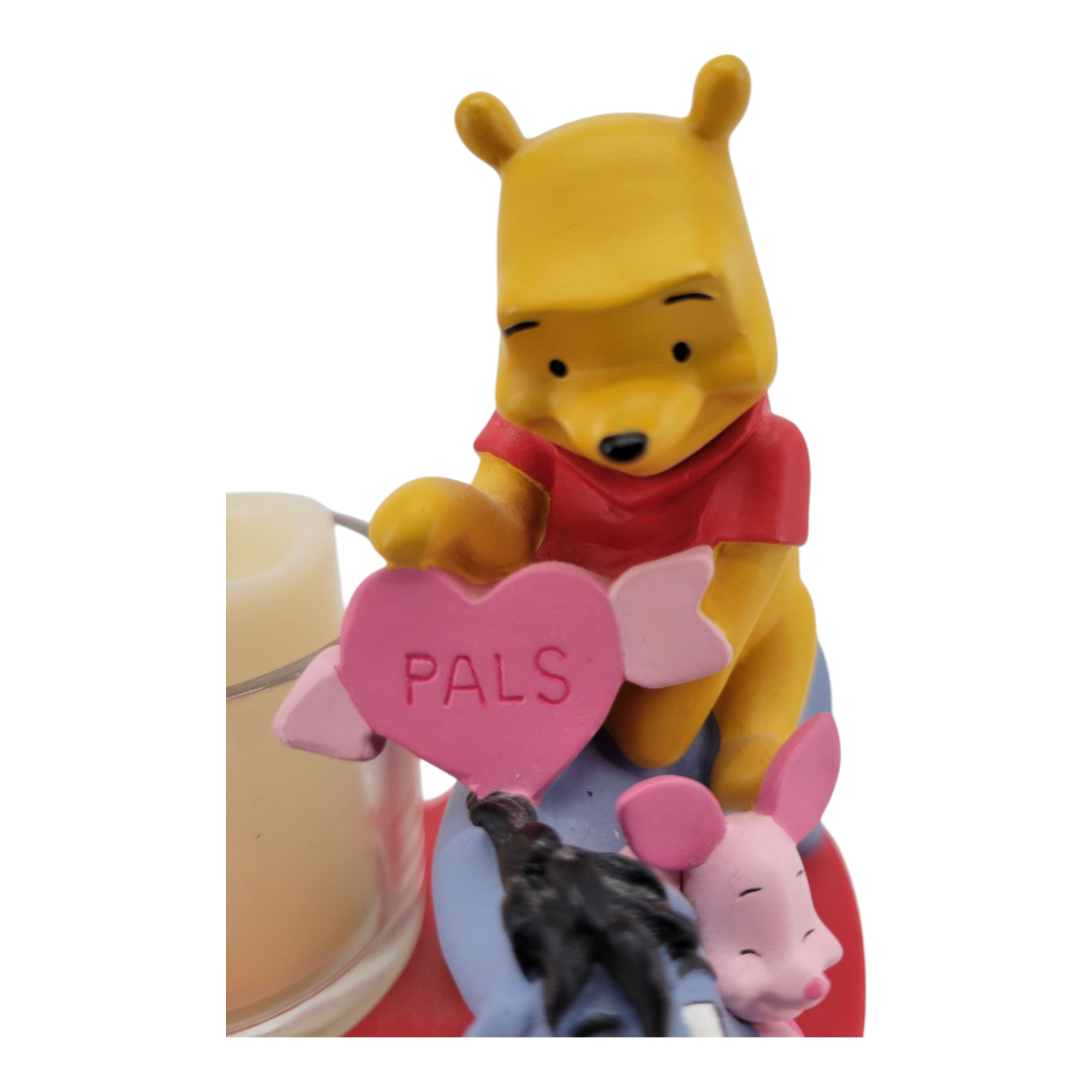 Disney Winnie the Pooh Valentine Heart Candle Holder Pals 4 Ever