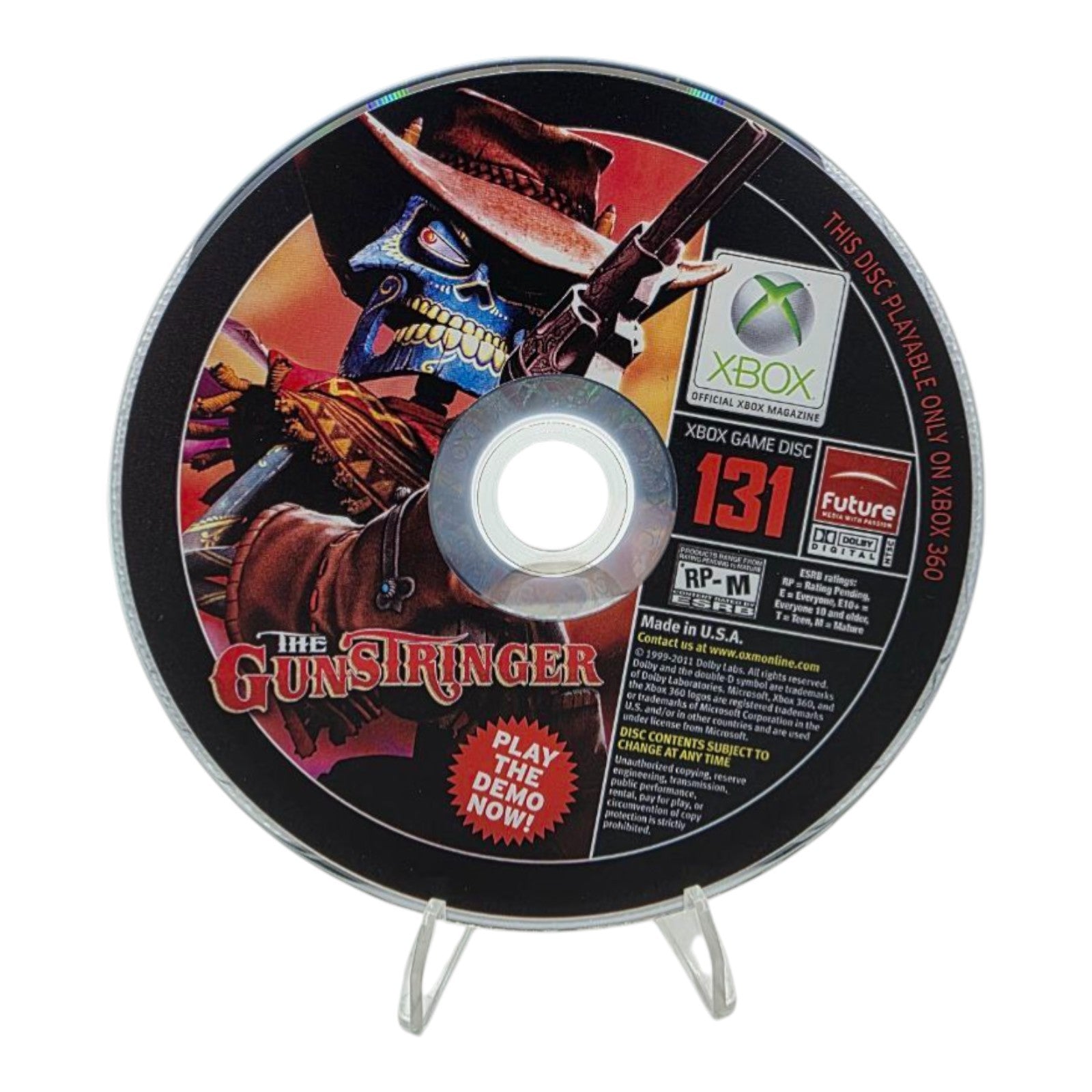 The Gunstringer Demo Xbox 360 Official Xbox Magazine Disc 131 Tested Disc Only