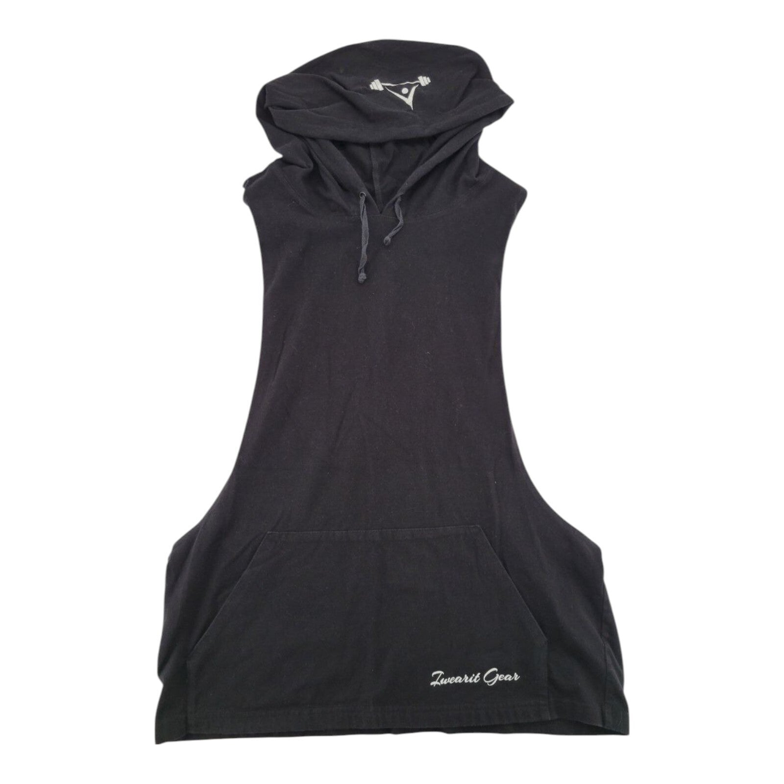 Iwearit Gear Sleeveless Hoodie Muscle Tanktop Black Size L