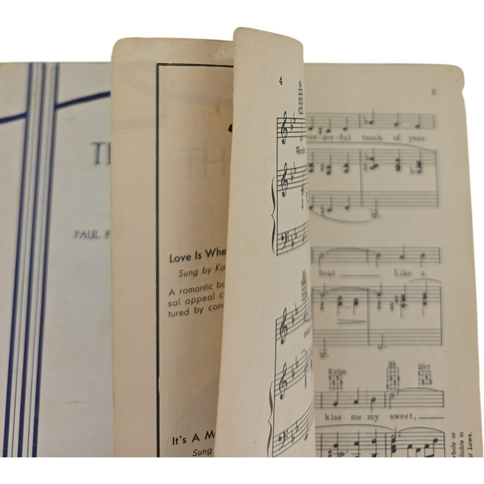 Vintage 1951 Sheet Music The Loveliest Night of the Year by Paul Francis Webster