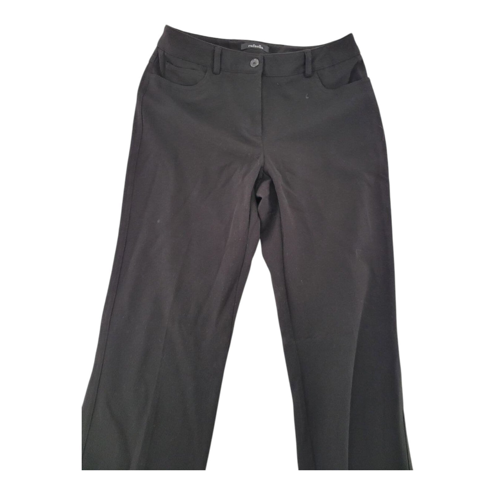 Rafaella Black Bootcut Dress Pants Size 2P Mid Rise Stretch