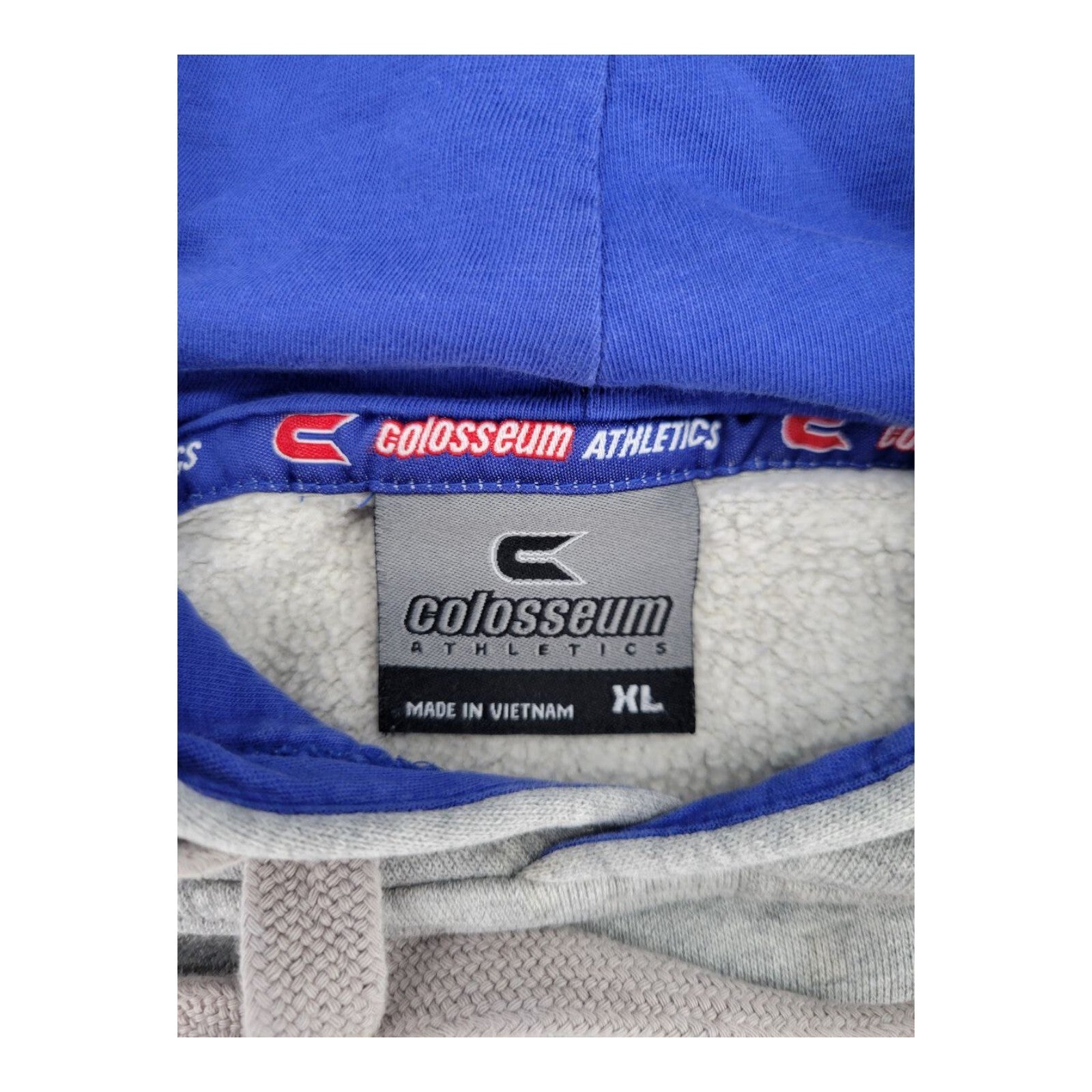 Colosseum Kansas Jayhawks Hoodie Mens Gray Fleece Pullover Sweatshirt Size XL