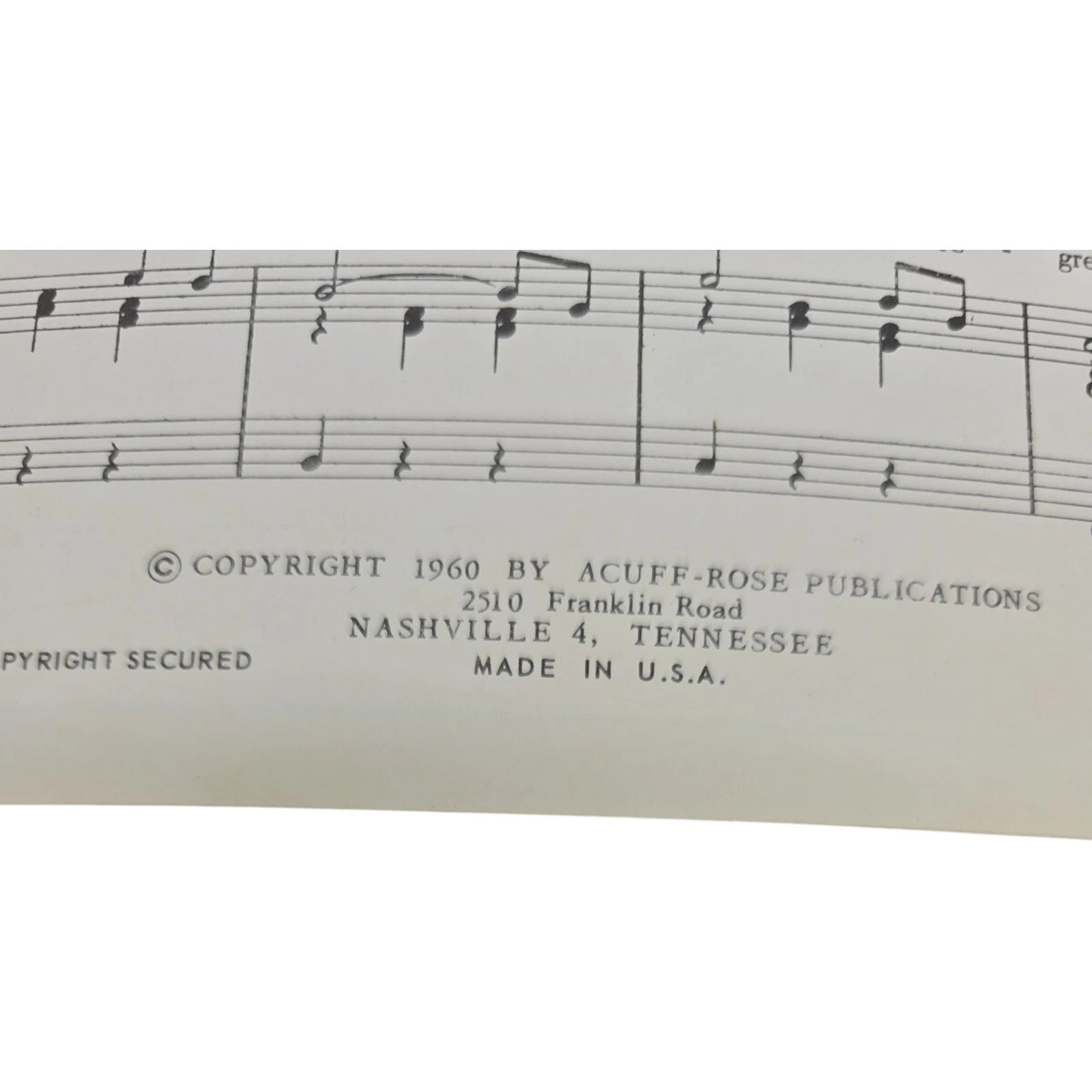 I’d Be A Legend in My Time Recorded by Ronnie Milsap Sheet Music by Don Gibson