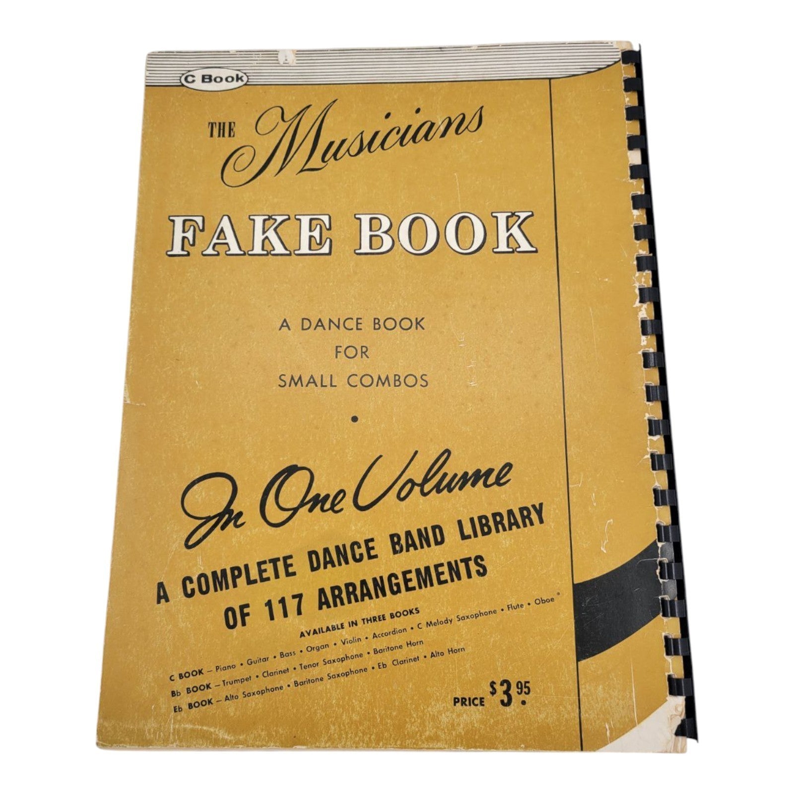The Musicians Fake Book Vol 1 C Book Dance Band Library 117 Arrangements 1962