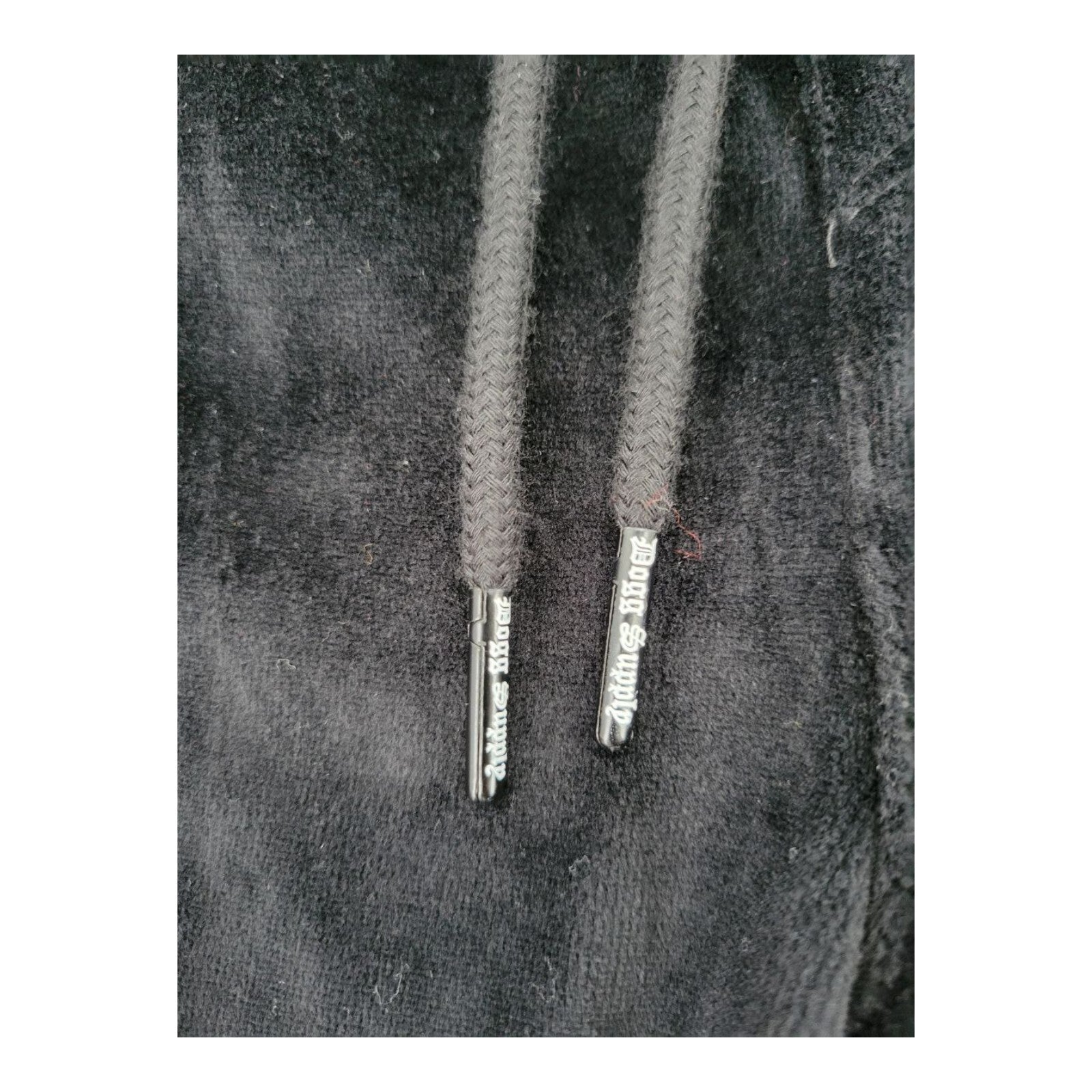 Dogg Supply by Snoop Dogg Velour Black Sweatpants Gold Zip Ankle Size 3XL