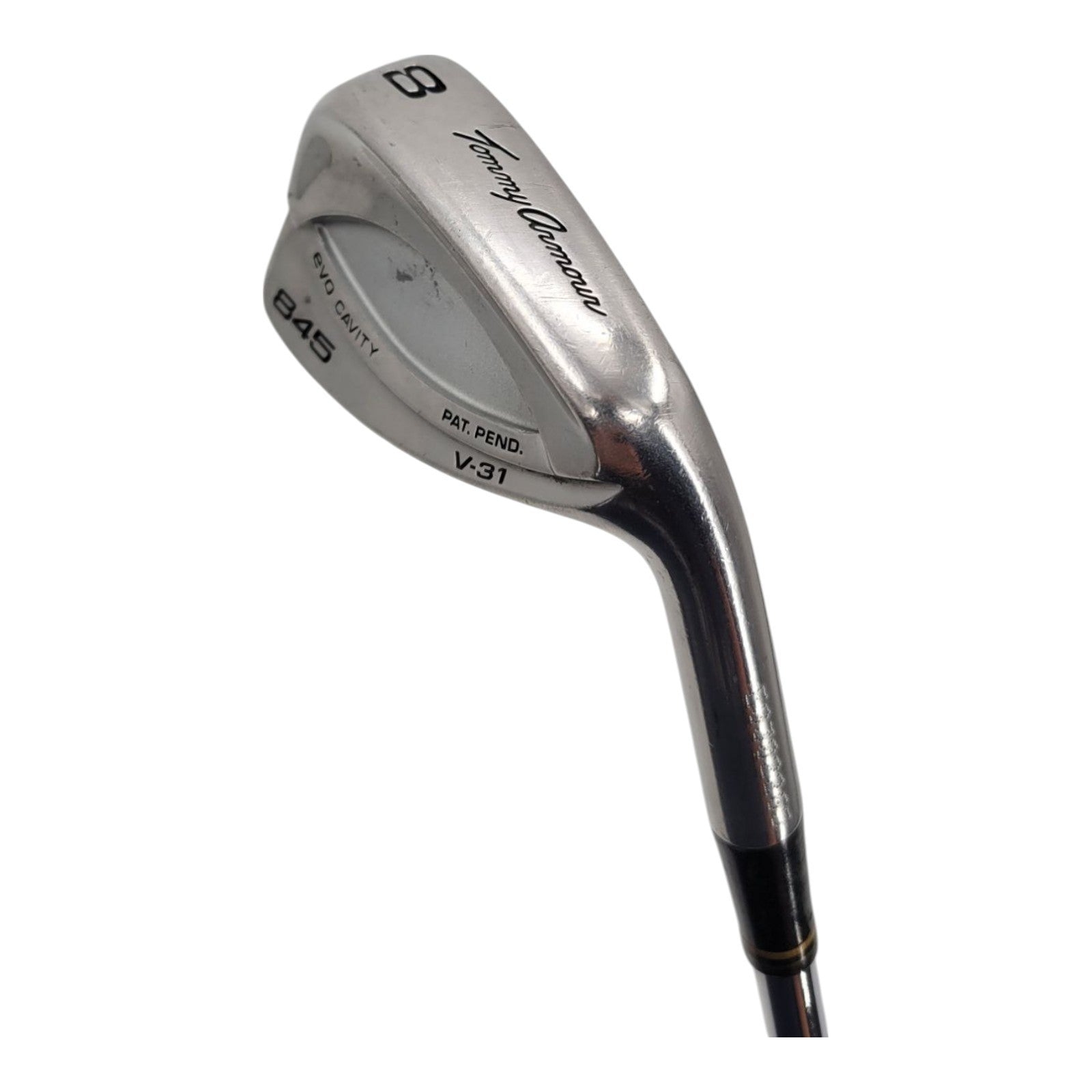 Tommy Armour 845 EVO Cavity 8 Iron V31 TriGold Steel Shaft RH Kelmac Grip 37"