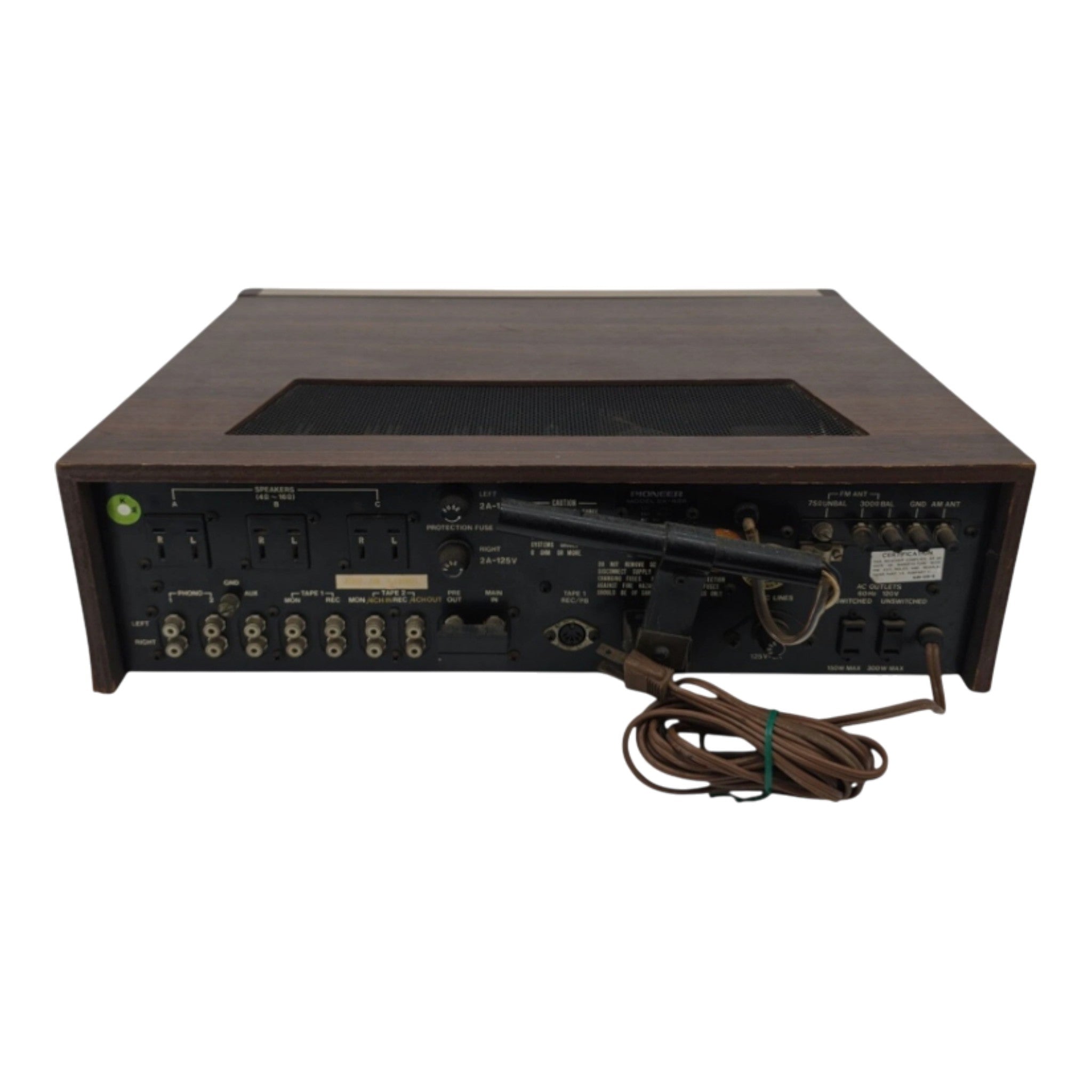 Pioneer SX-626 Vintage Stereo Receiver For Parts/Non Working Wood Case Japan