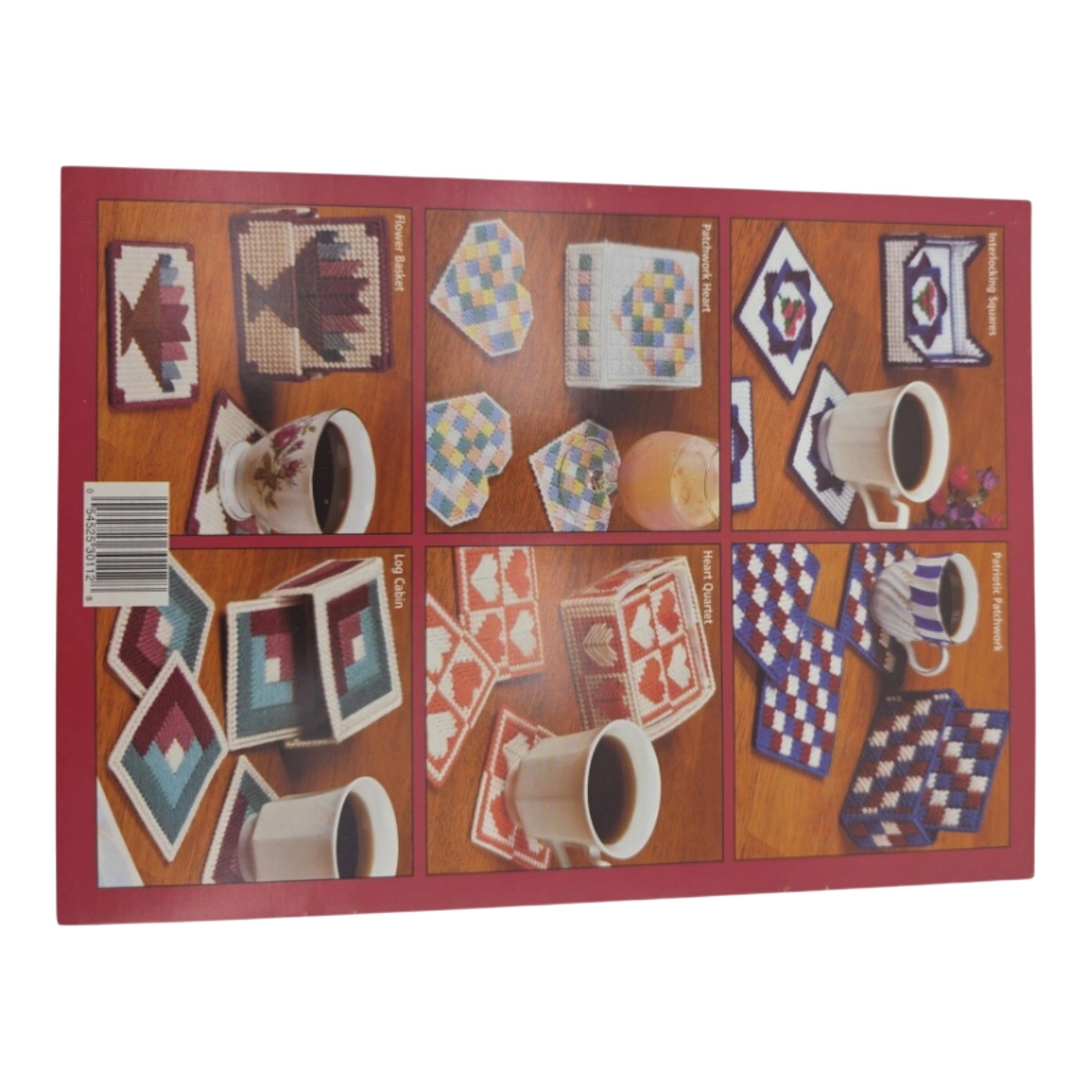 Plastic Canvas Pattern Doilies & Quilt Block Coasters by House of White Birches