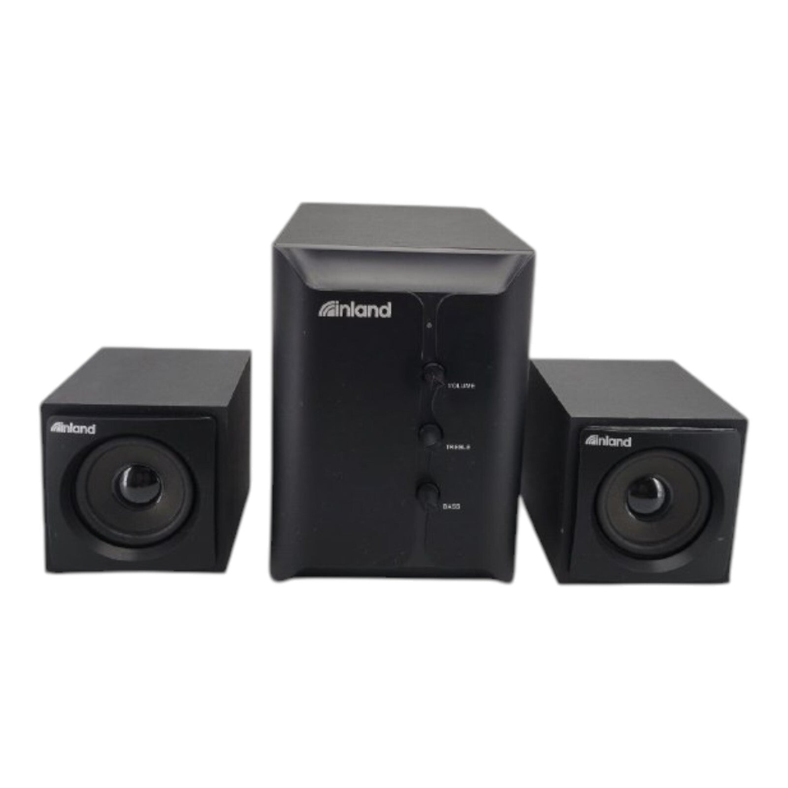 Inland 3 Piece 2.1 Channel Multimedia Speaker System - Black