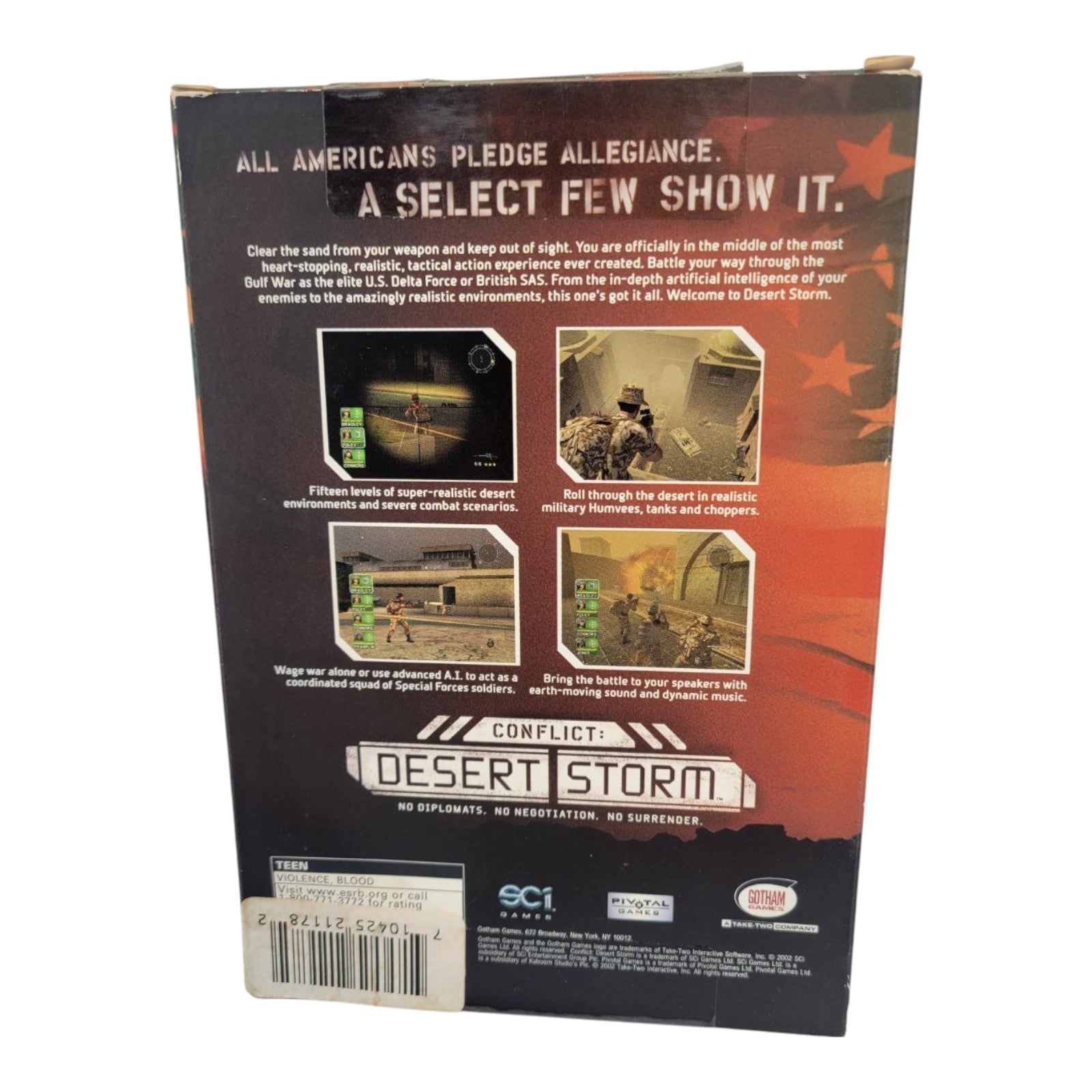 Gotham Games Conflict Desert Storm PC CD ROM Game For Win 98/2000/ME XP