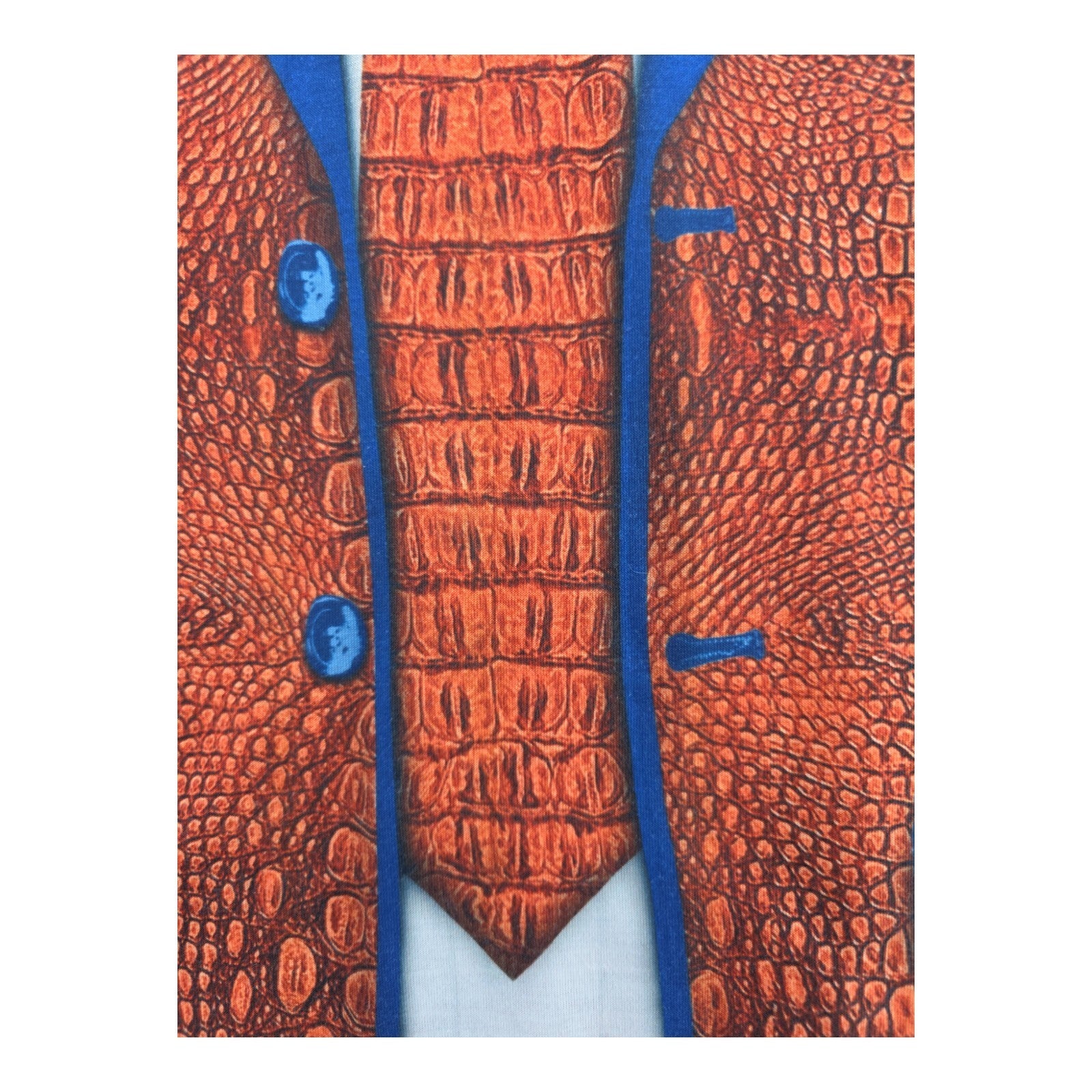 Faux Real Florida Gators Alligator Suit Jacket Graphic Shirt Men’s M