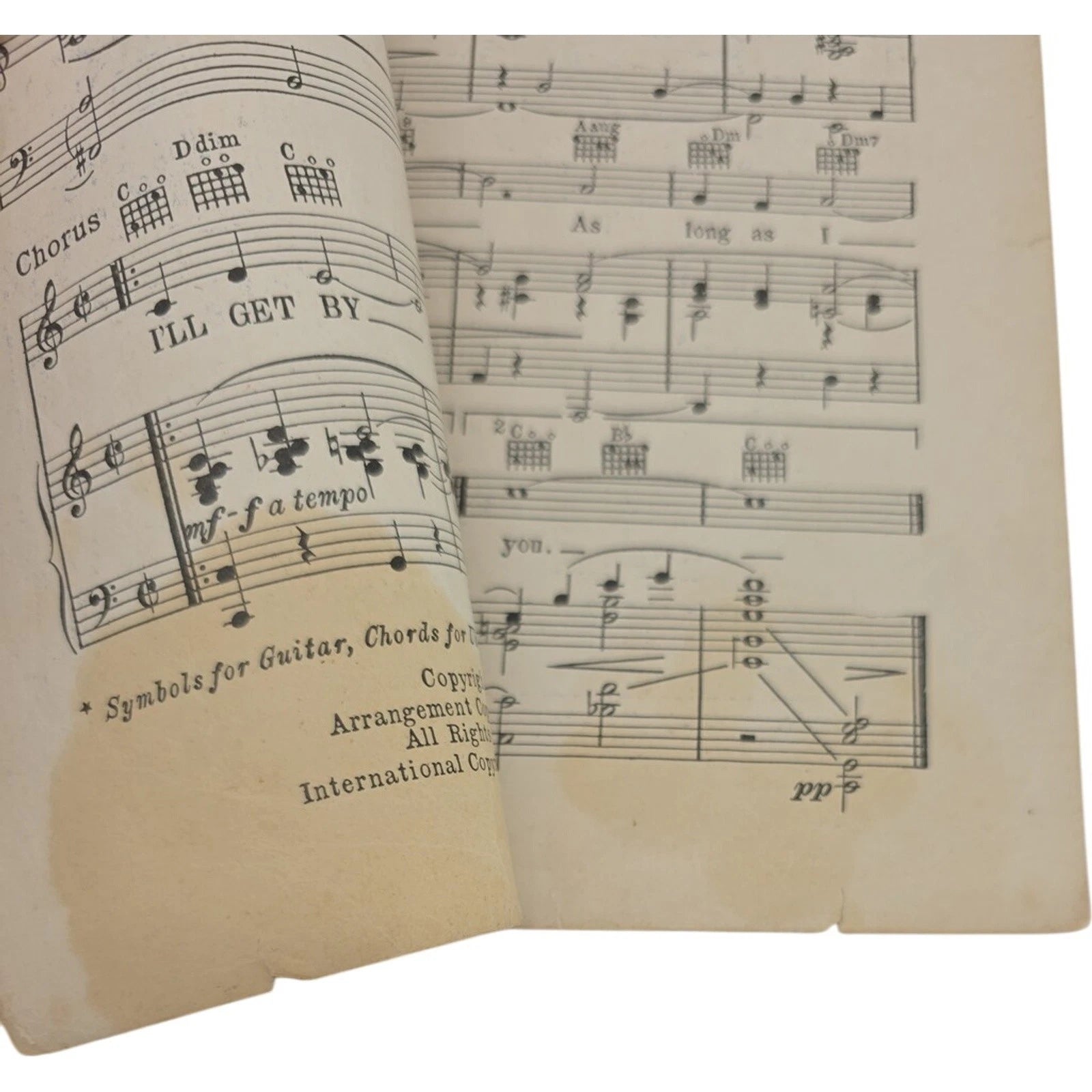 I’ll Get By As Long As I Have You 1943 Sheet Music featured in A Guy Named Joe