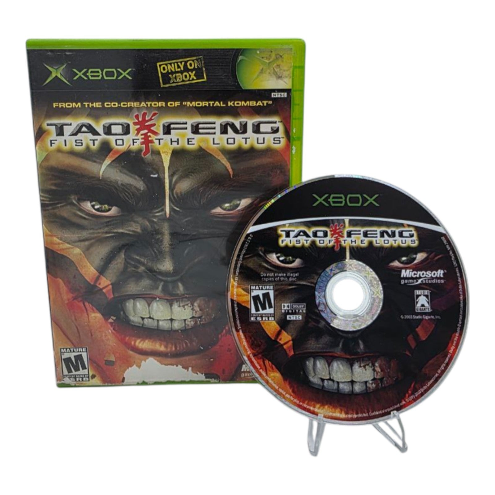 Tao Feng Fist of the Lotus Xbox 2003 Fighting Video Game Tested No Manual