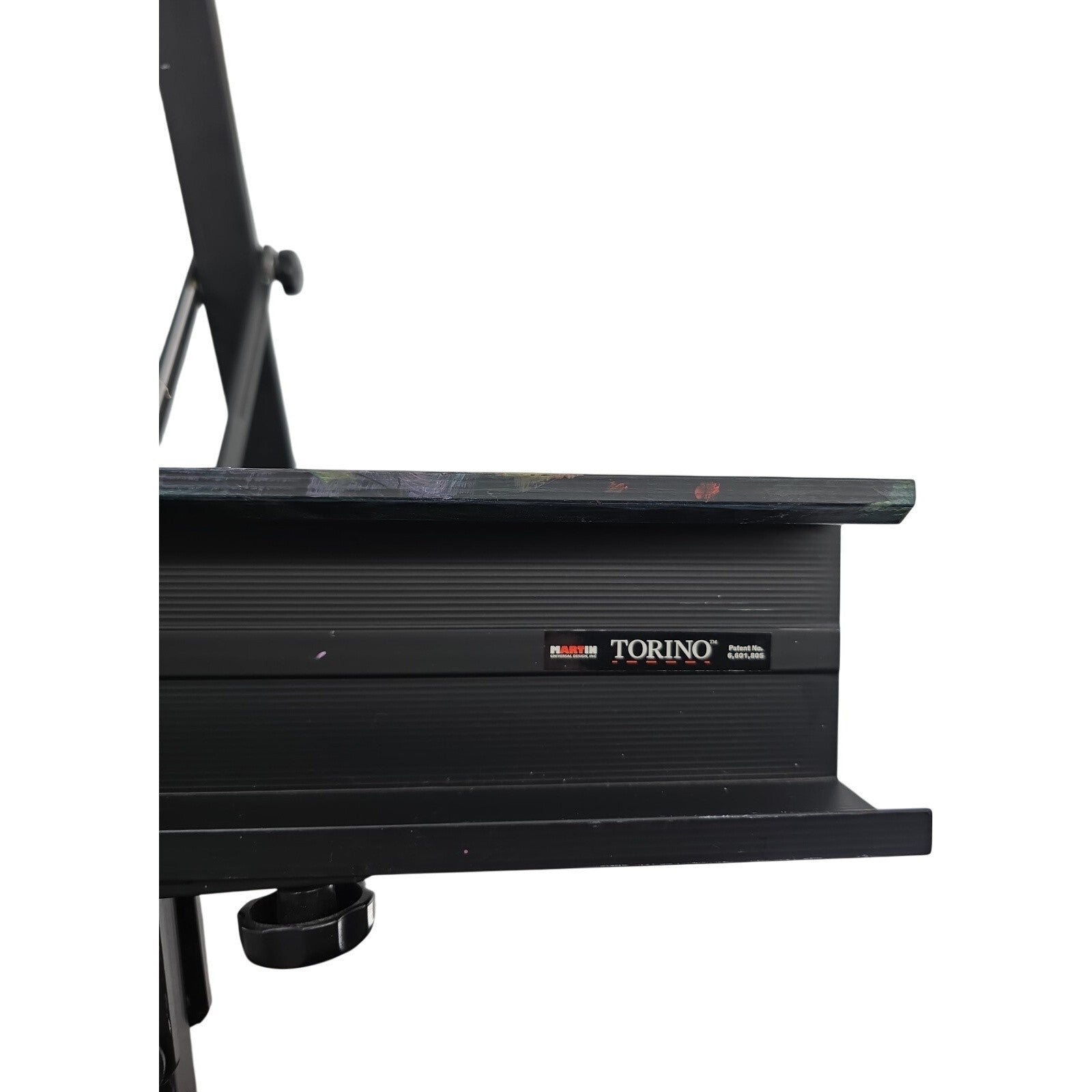 Martin Torino Studio Easel Black Aluminum Adjustable Artist Easel Stand
