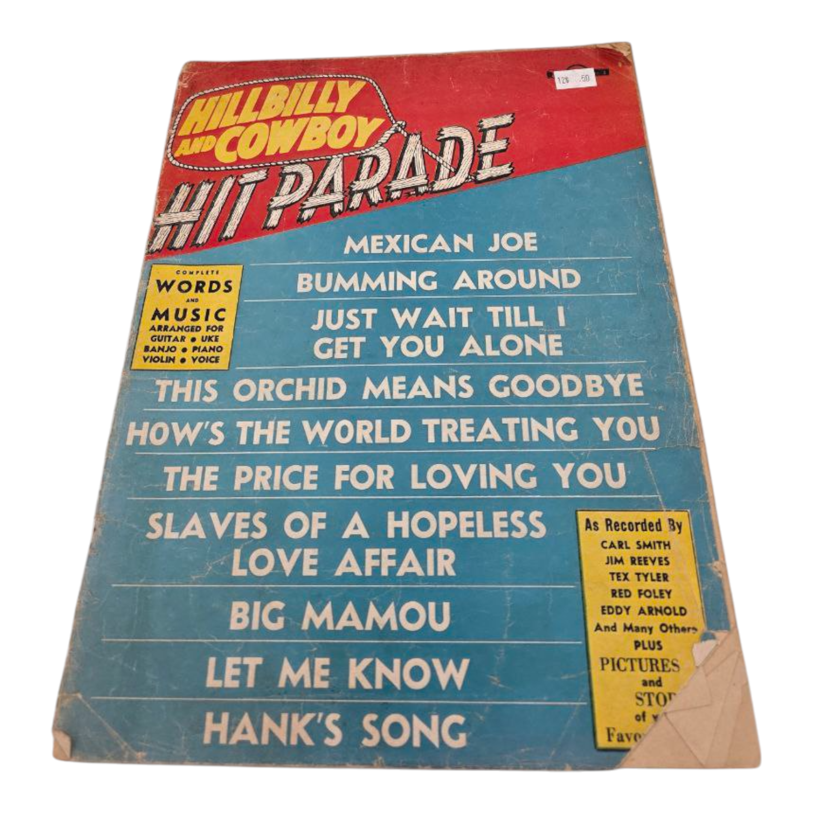 Hillbilly and Cowboy Hit Parade Vintage Country Sheet Music 1953