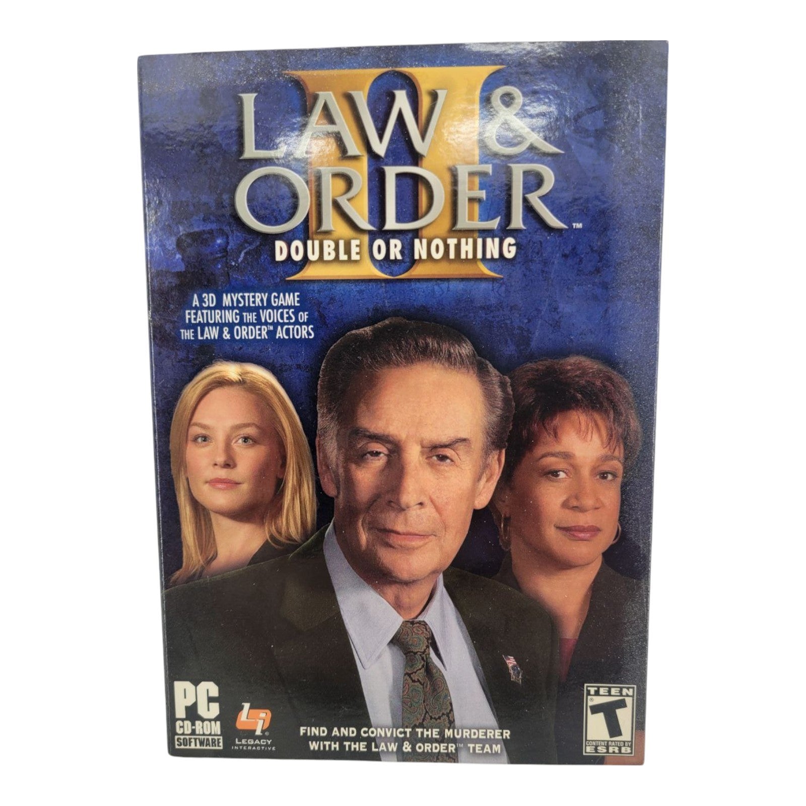 Law & Order II Double or Nothing PC CD ROM Game for Win 98/2000/ME/XP 2003