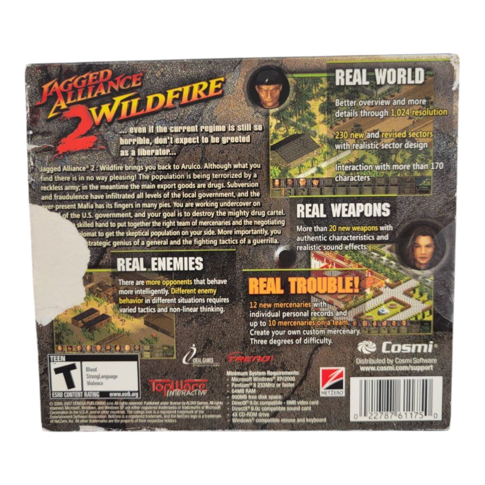 Jagged Alliance 2 Wildfire PC CD Game Cosmi 2009 TopWare Interactive