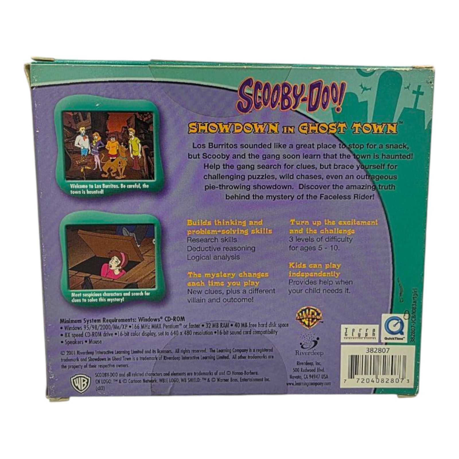 Scooby Doo Showdown in Ghost Town PC Game Complete Tested 2001