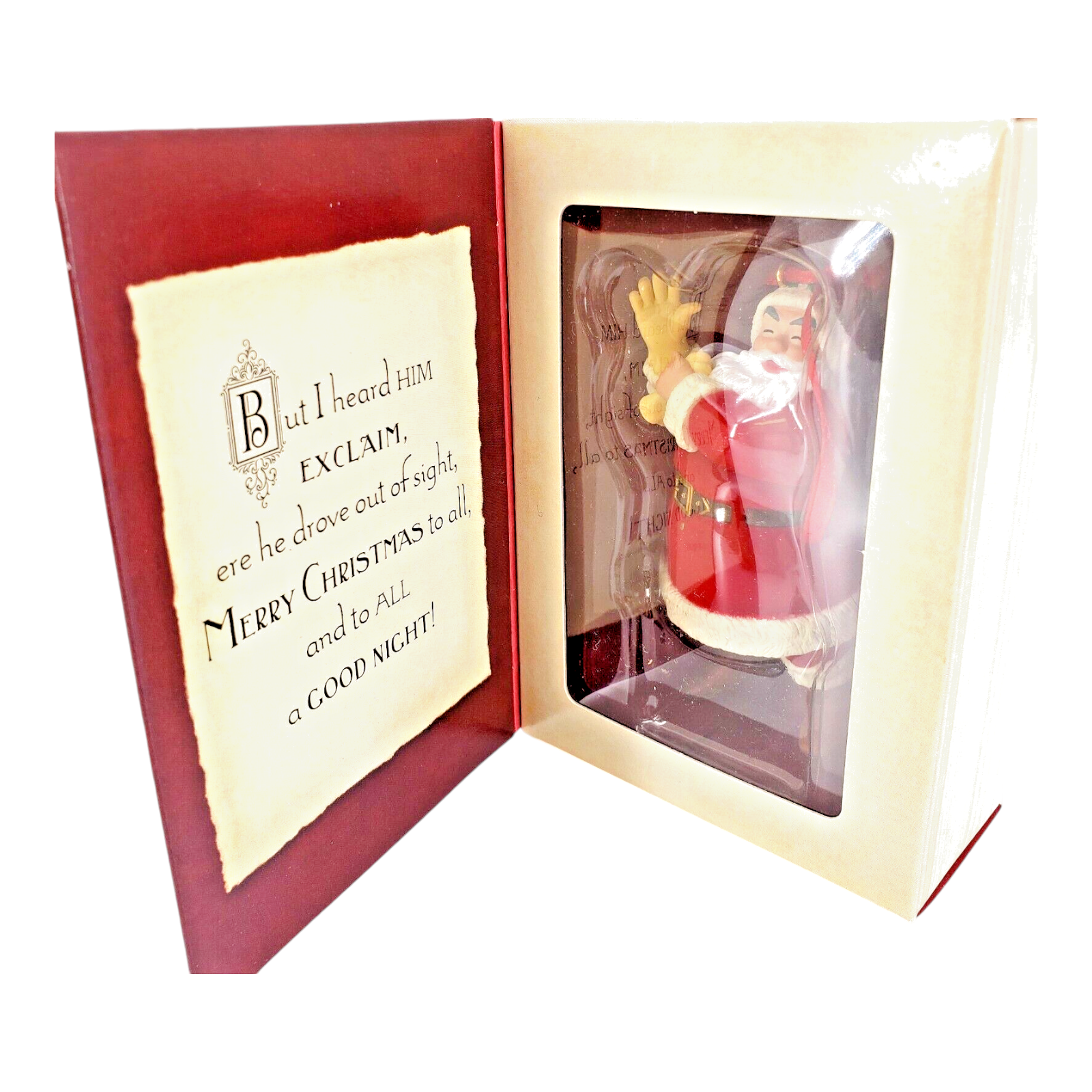 Vtg 2001 Hallmark Keepsake Christmas Ornament The Night Before Christmas Santa