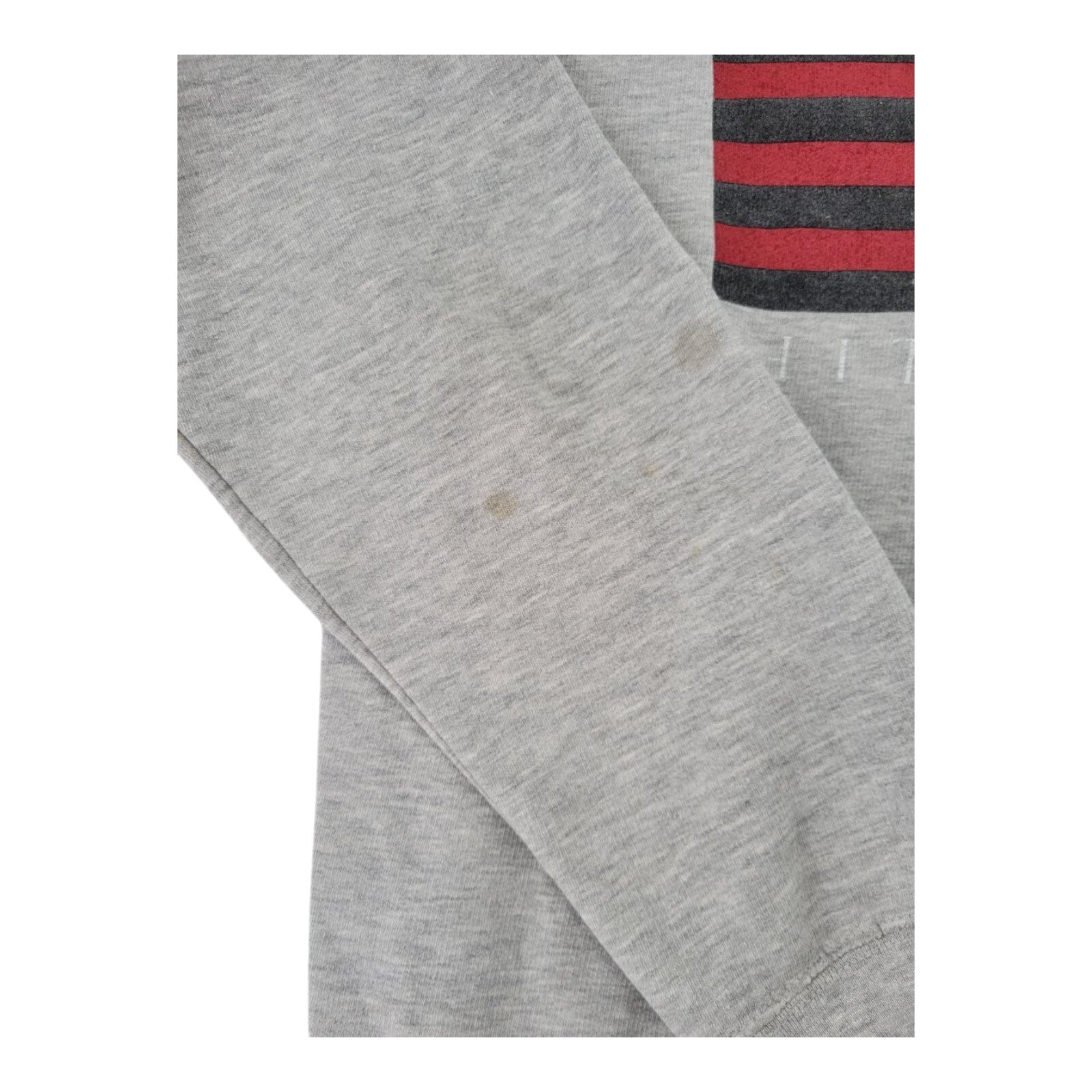 Vampire Life Gray Sweatshirt Mens Red Black Flag Bat Graphic Size L