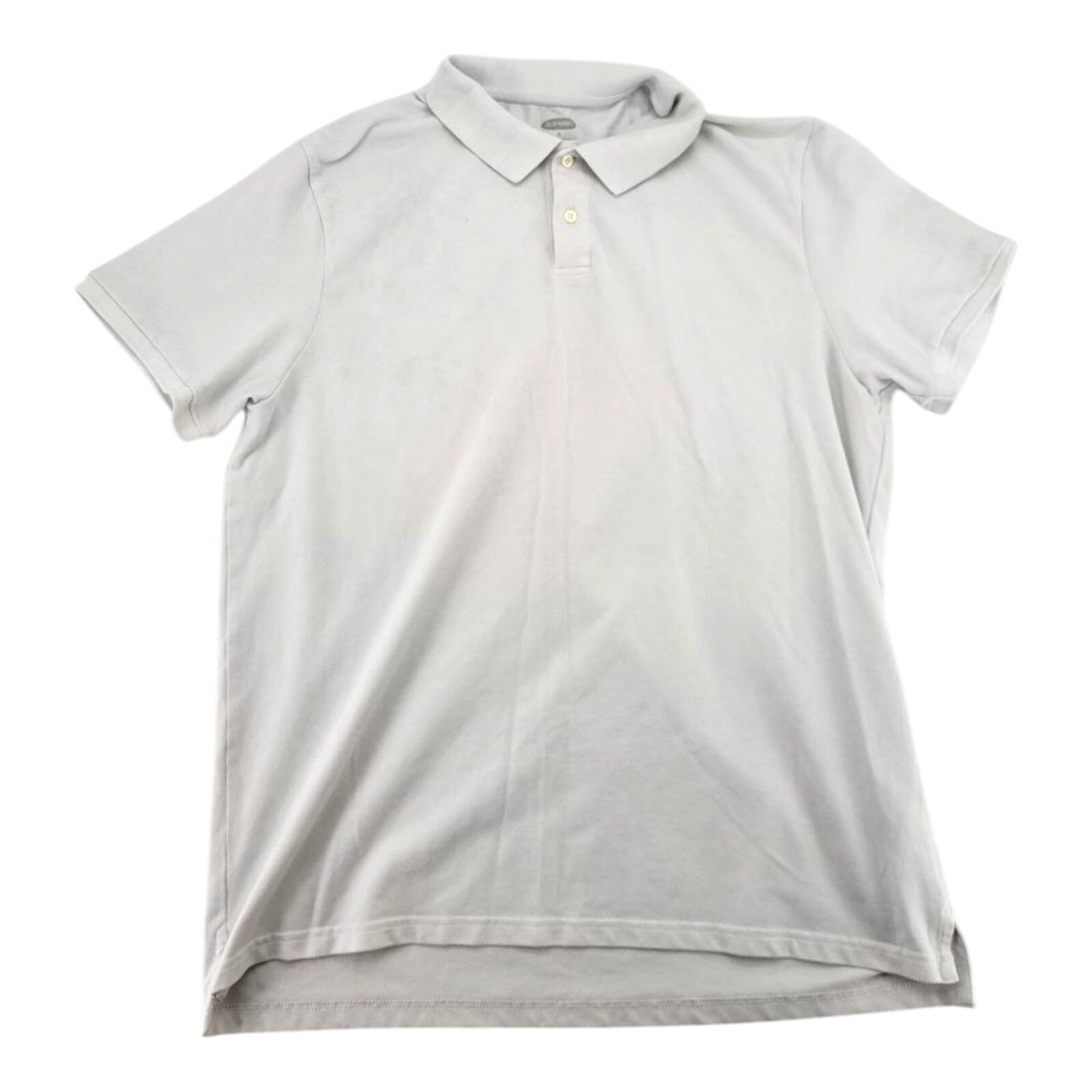 Old Navy Built In Flex Mens White Polo Shirt Cotton Short Sleeve Size XL