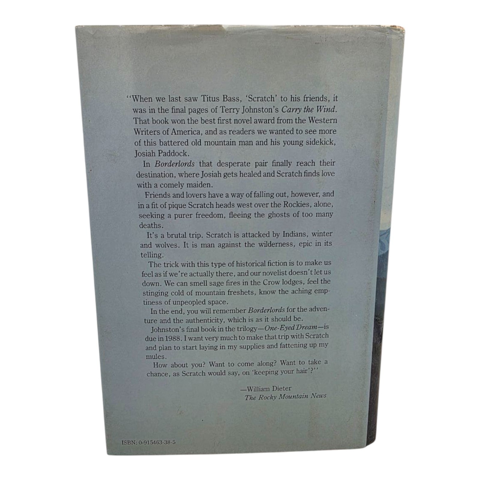 Terry C. Johnston Western Lot Borderlords & One-Eyed Dream Hardcover DJ Set