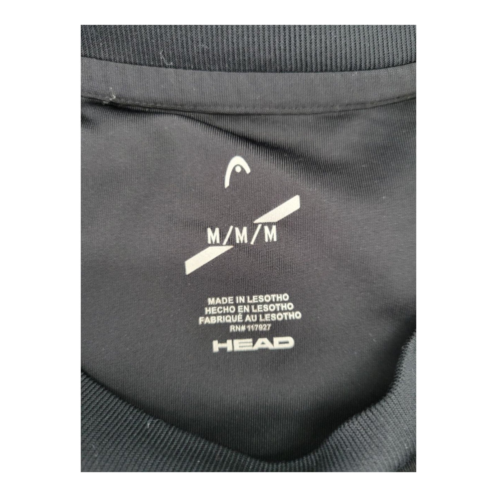 HEAD Hypertek Men's Black Athletic T-Shirt M Stretch Performance Gym Tee