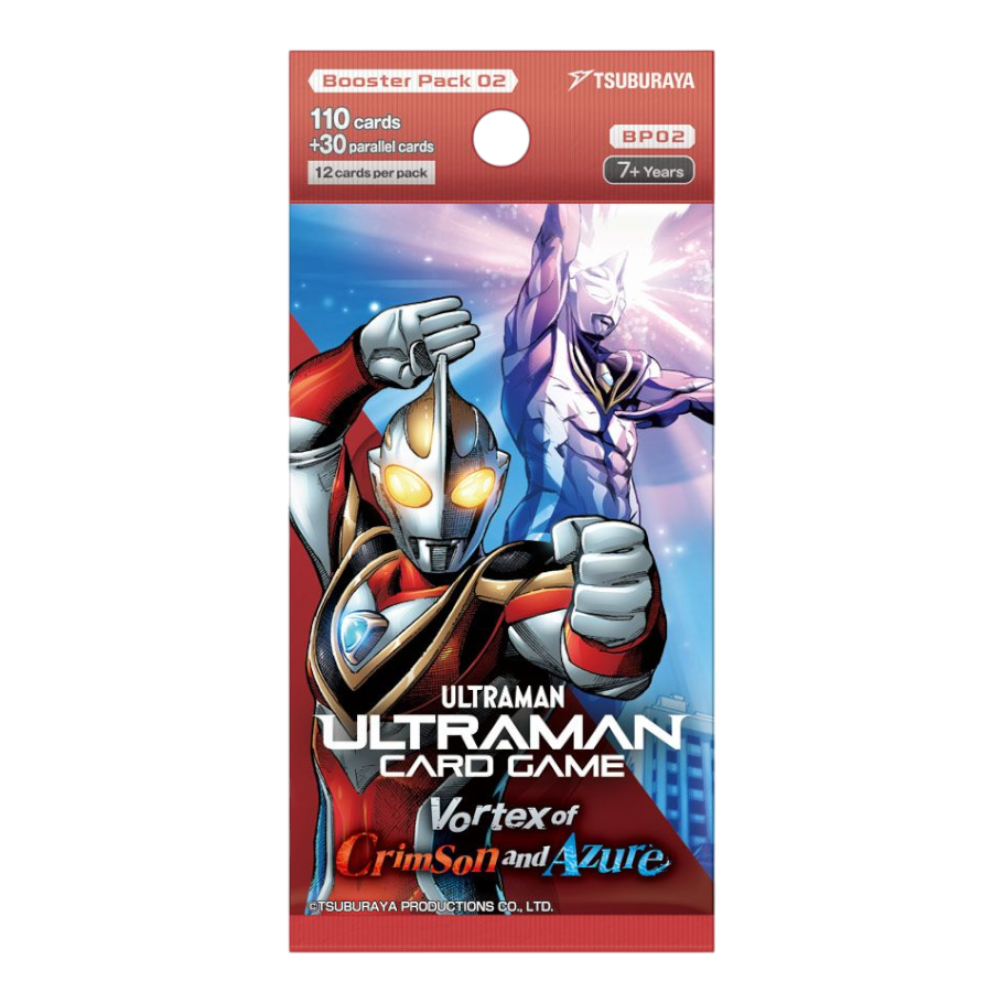 Ultraman Card Game BP02 Vortex of Crimson and Azure Booster Display