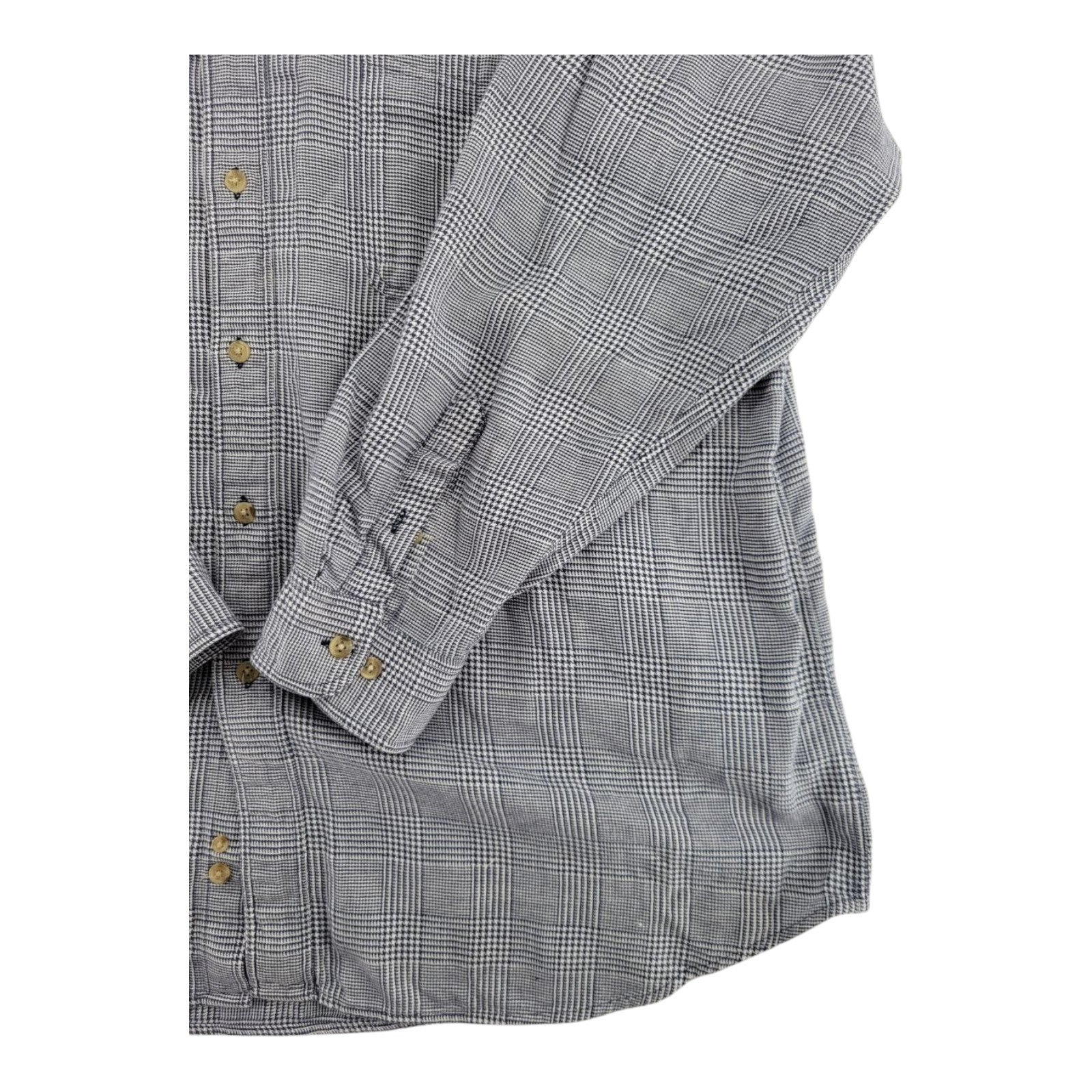 Lee Sport Cleveland Indians Plaid Button Down Shirt Long Sleeve Size XL