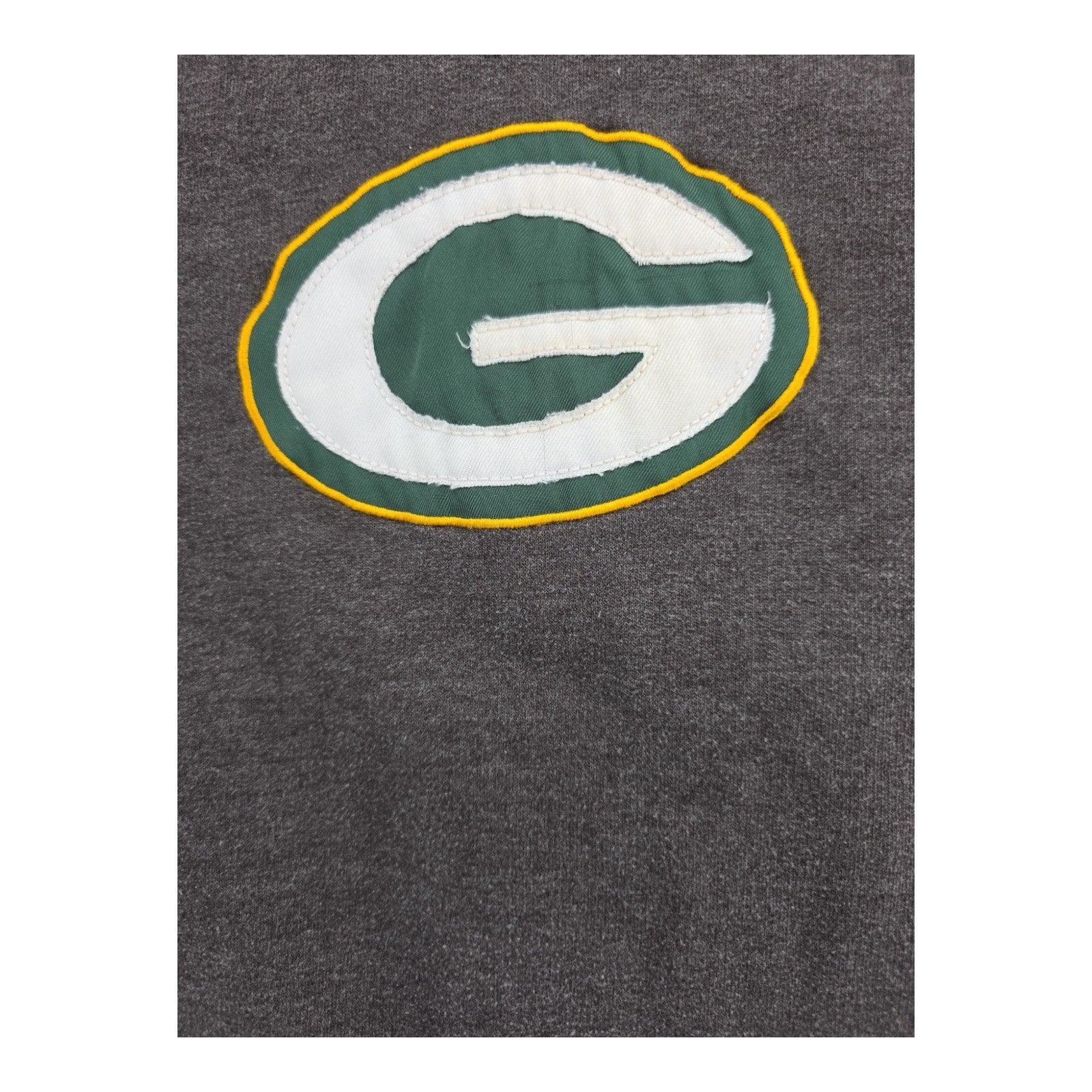 NFL Team Apparel Green Bay Packers Hoodie Men’s L Gray Green Pullover