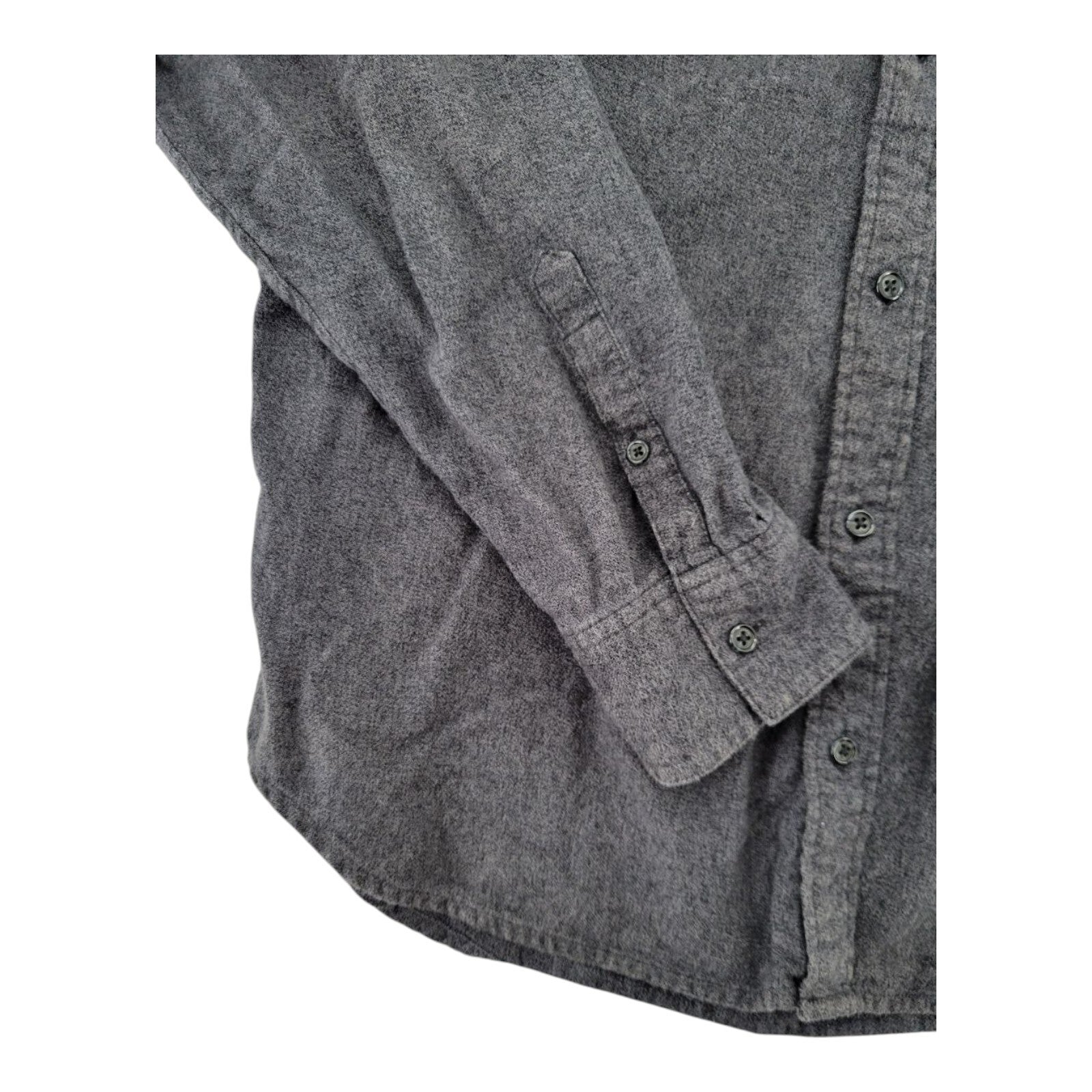 14th & Union Gray Dress Shirt Mens Button Up Long Sleeve Size L