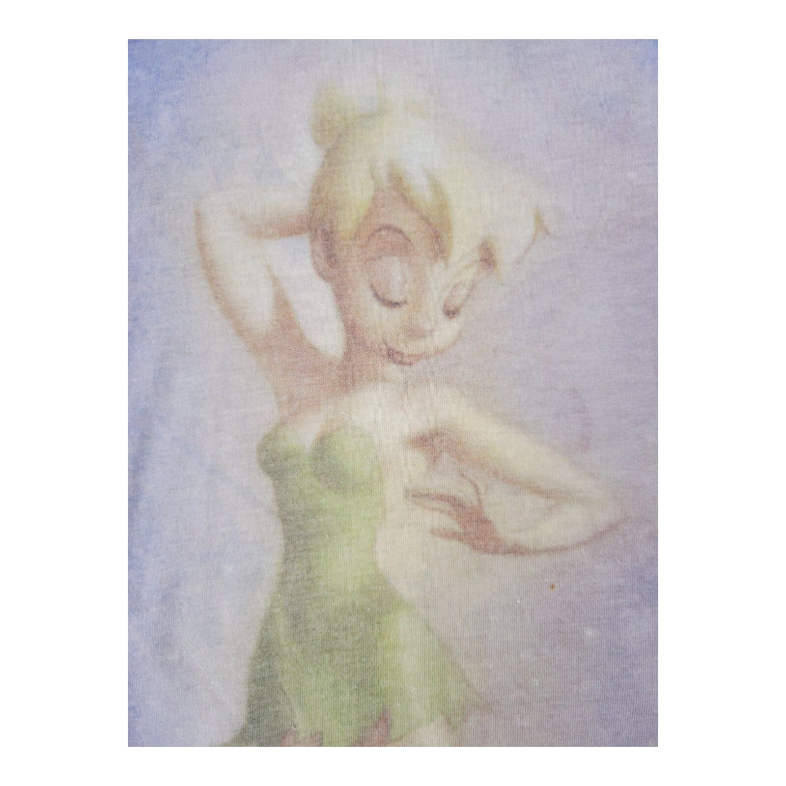 Disney Store Tinker Bell Purple Blue Ombre Graphic Tee Womens Small