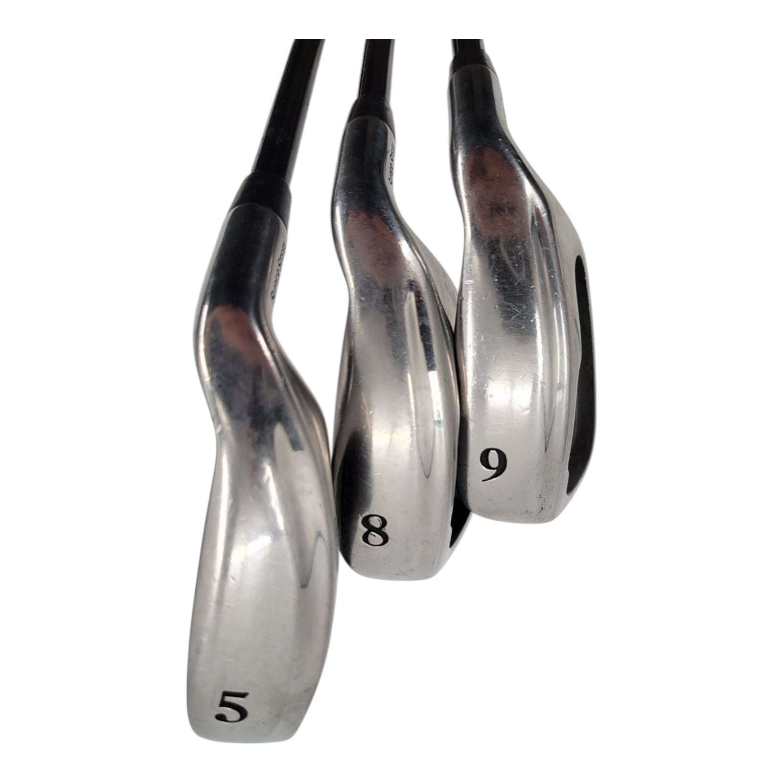 St. George Super Steel Irons 5 8 9 Golf Club Set RH Mens R-Flex Graphite Shaft